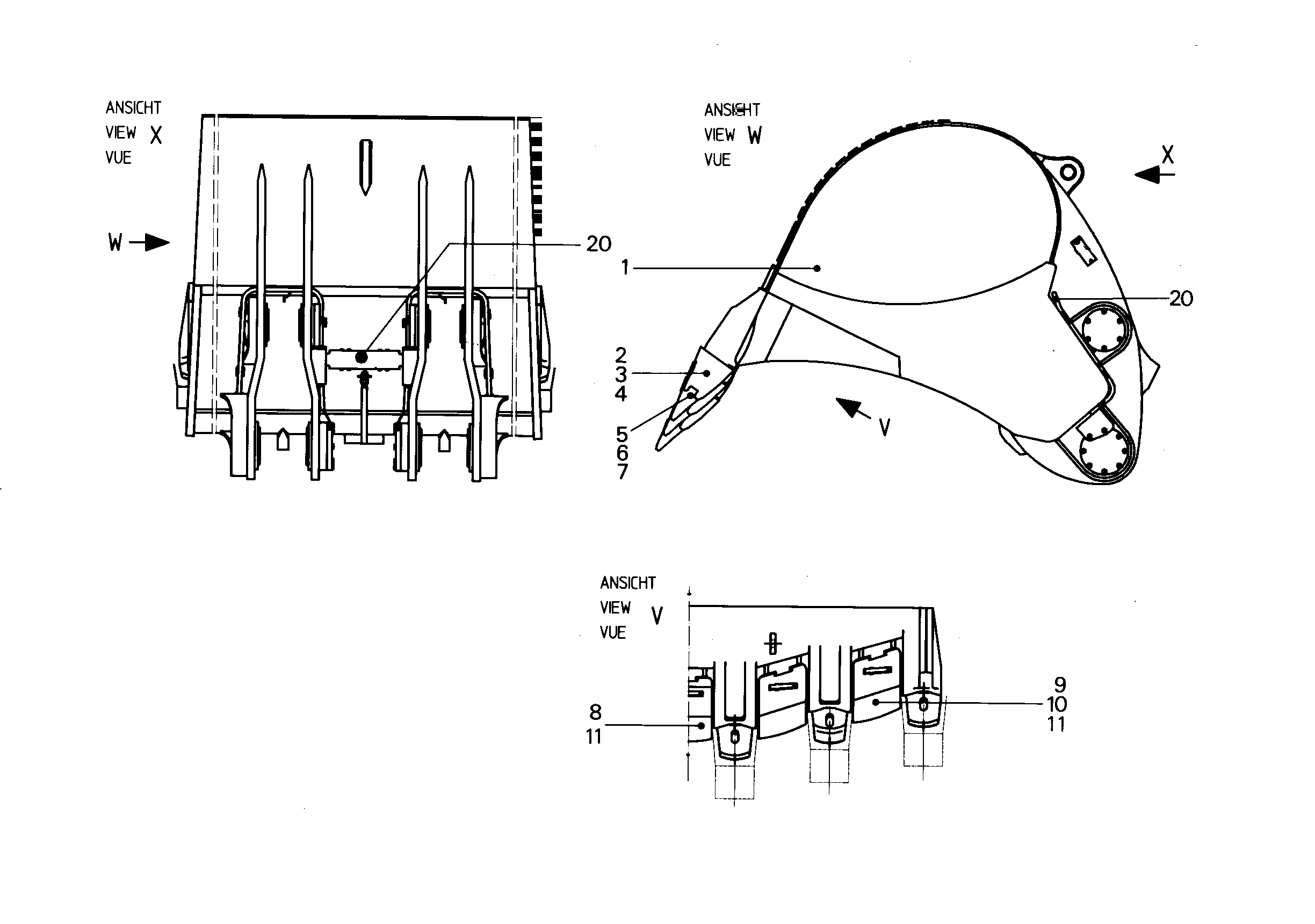 ЛОПАТА ОБРАТНАЯ 4700mm 33,00m³ 9686890 LIEBHERR