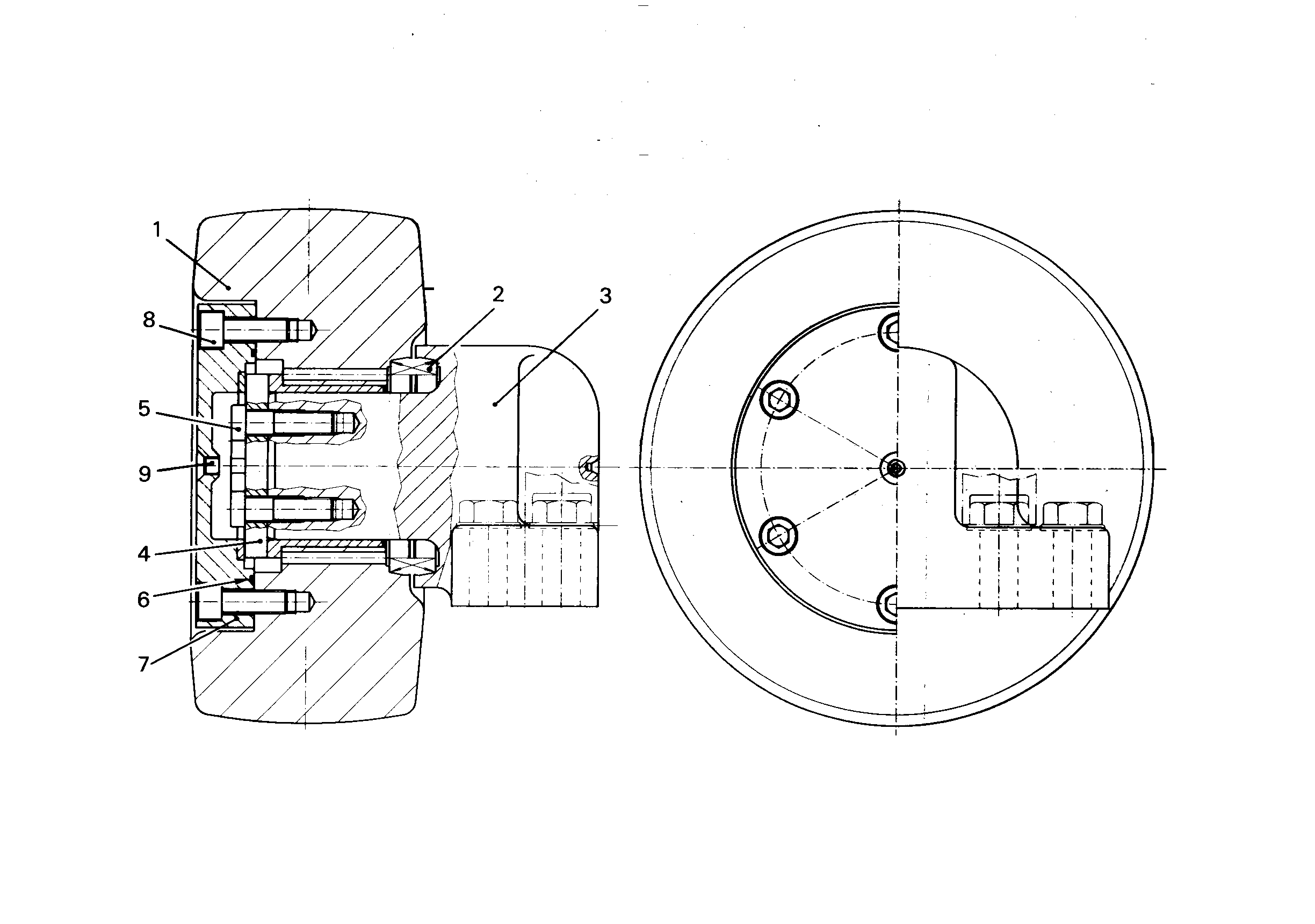 РОЛИК ОПОРНЫЙ - КОРПУС 5614429 LIEBHERR