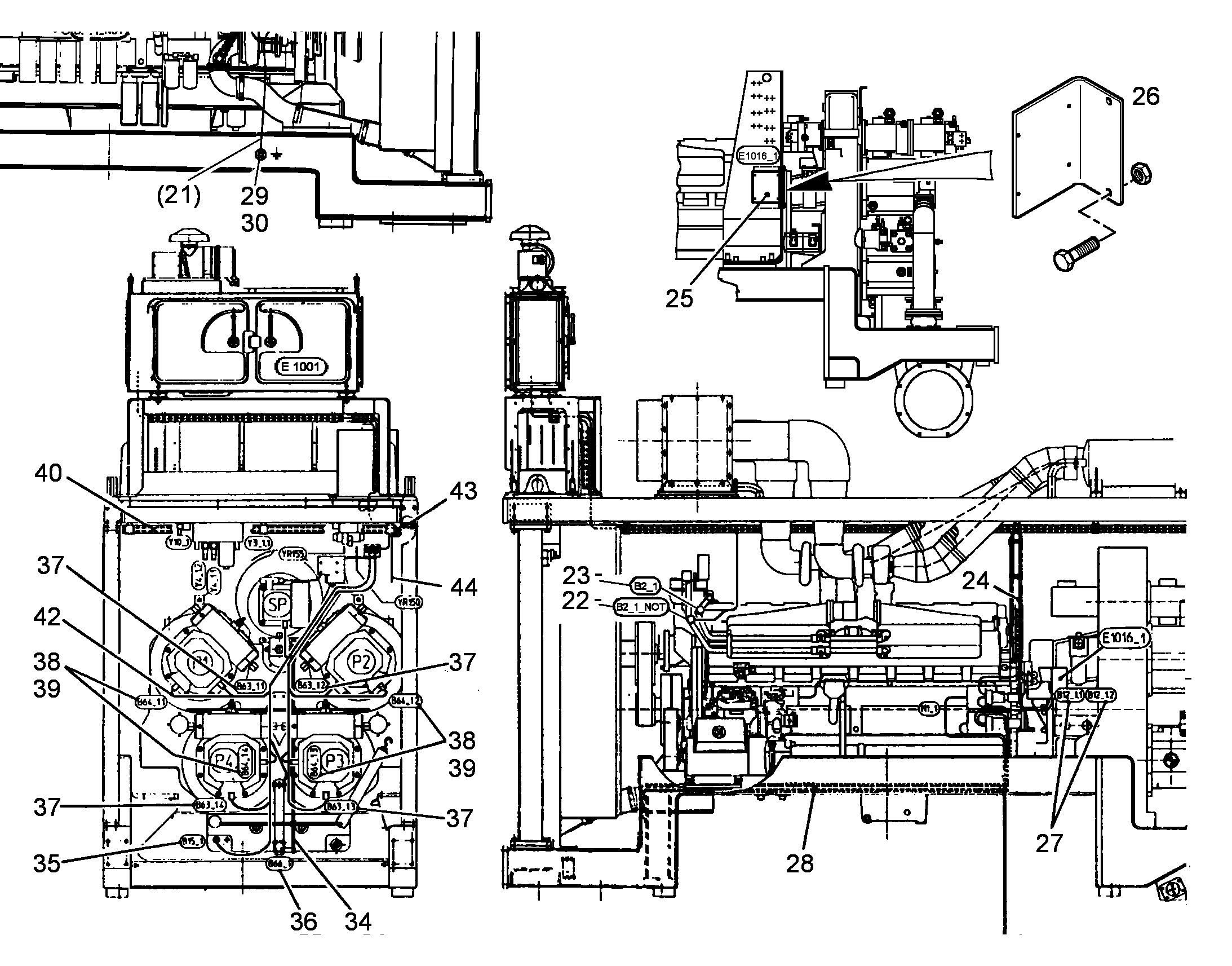 КОМПЛЕКТ КАБЕЛЕЙ 10097416 LIEBHERR