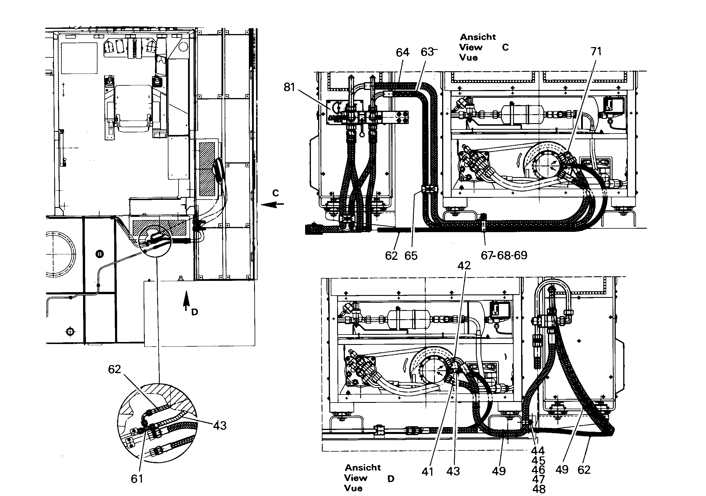 ШЛАНГ 12X1000 5619067 LIEBHERR