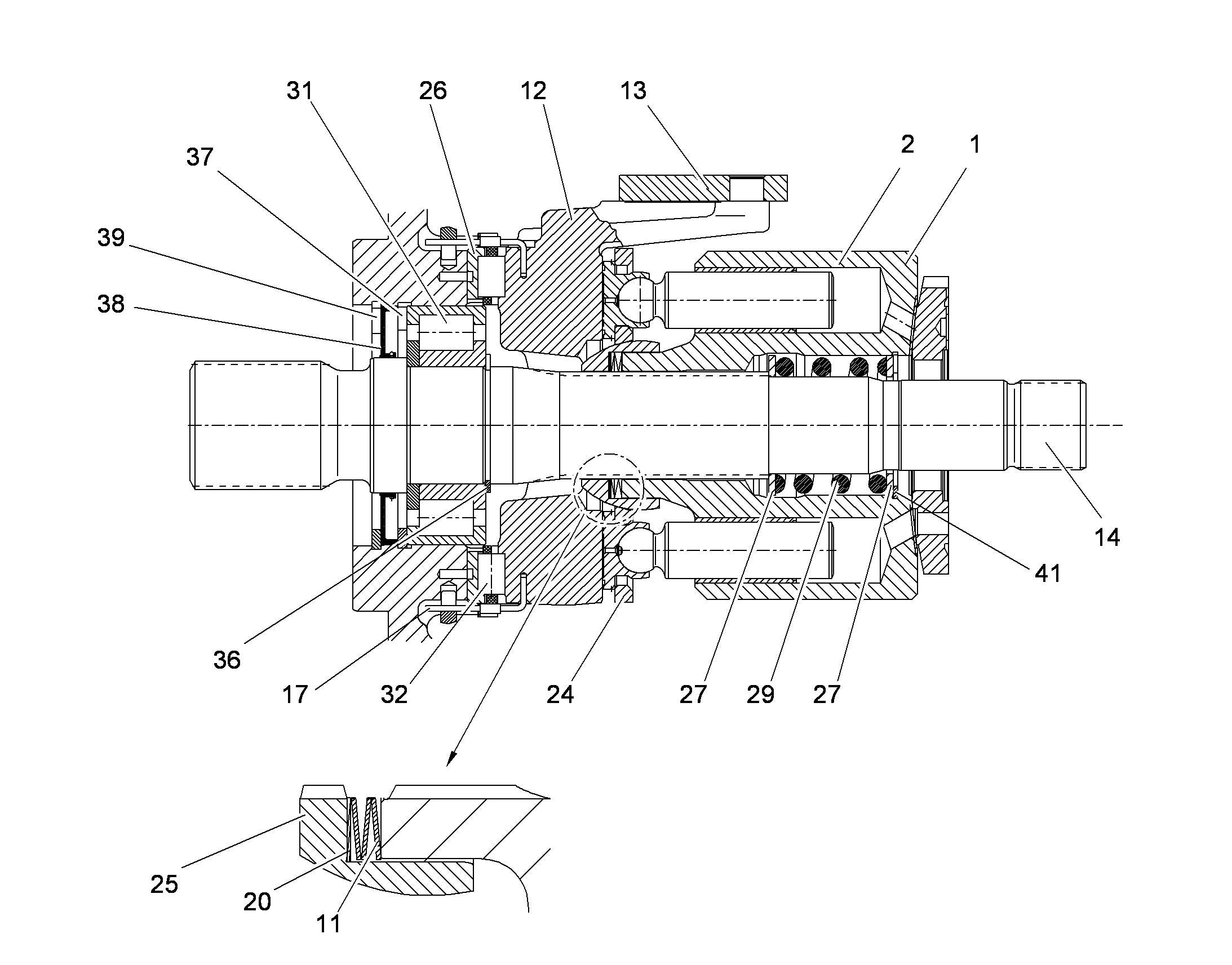 СТОПОРНОЕ КОЛЬЦО DIN 471 52 4280035 LIEBHERR