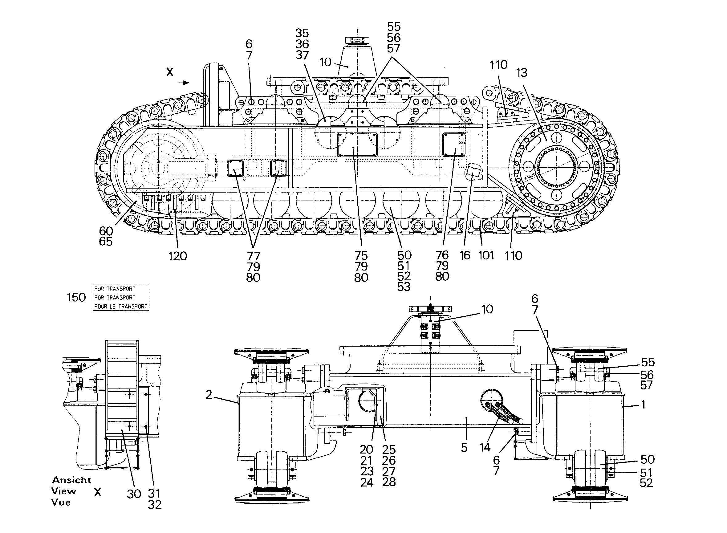 РОЛИК ПОДДЕРЖИВАЮЩИЙ 5613801 LIEBHERR