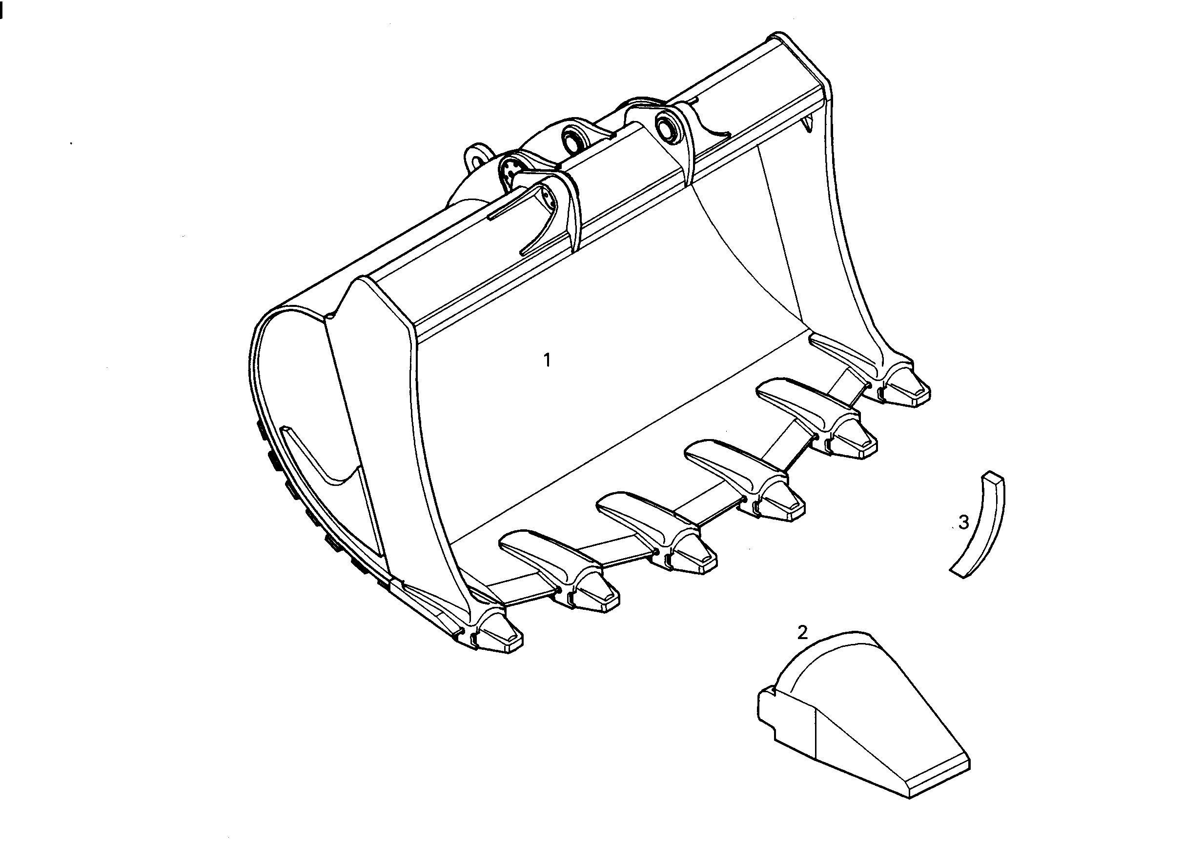 ЛОПАТА ОБРАТНАЯ HD 9687107 LIEBHERR