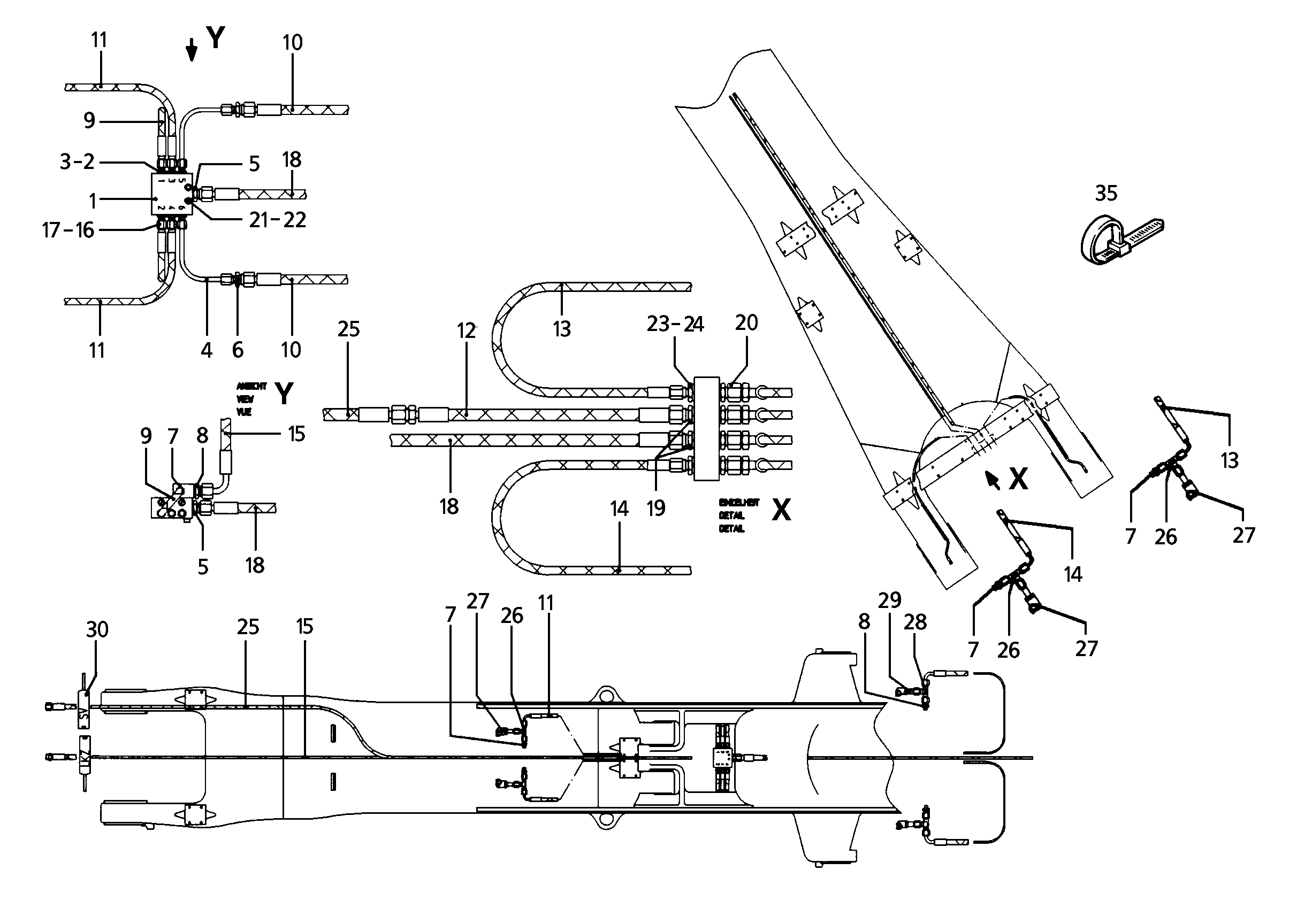СМАЗОЧНАЯ ЛИНИЯ, КОМПЛЕКТ 9397050 LIEBHERR