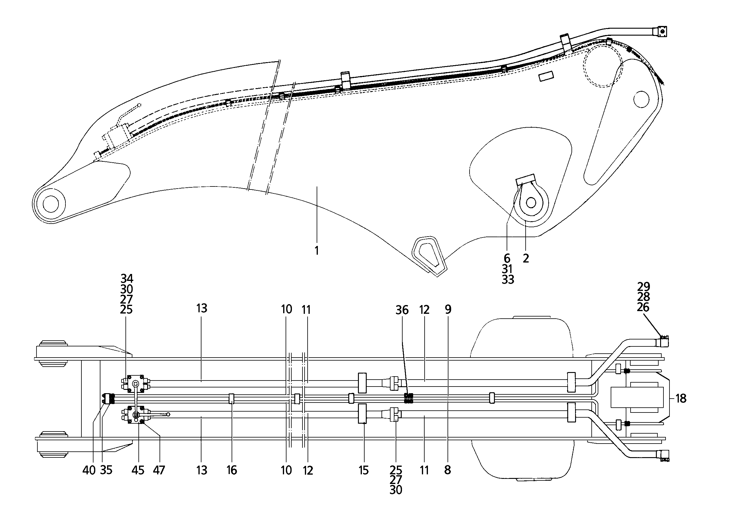 СМАЗОЧНАЯ ЛИНИЯ, КОМПЛЕКТ 9356124 LIEBHERR