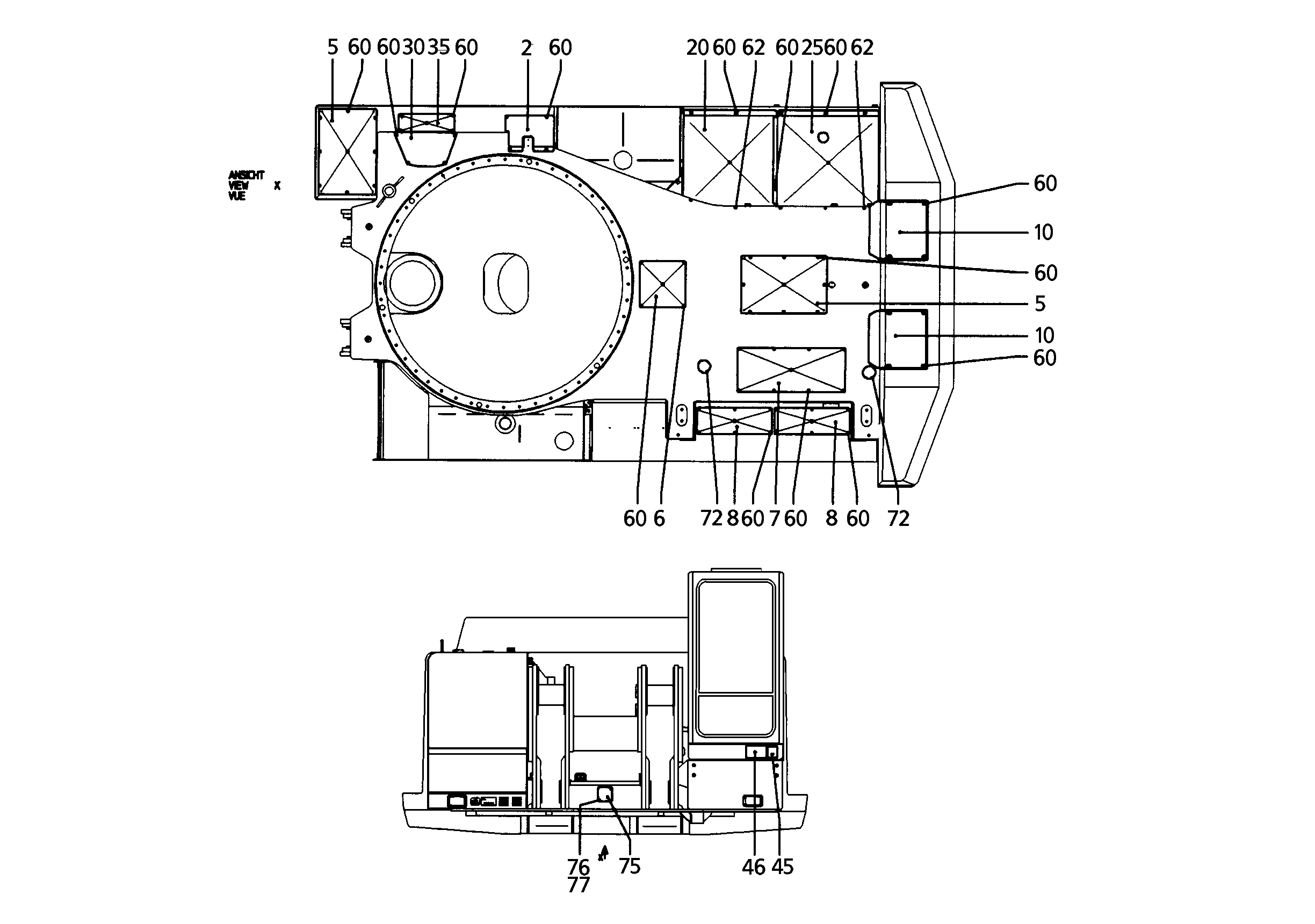 ВИНТ СТОПОРНЫЙ M10X30 GE3A-VL 7368678 LIEBHERR