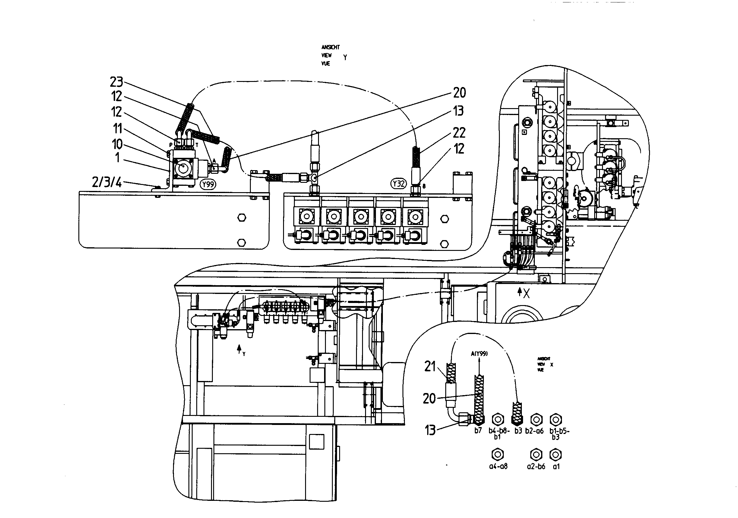 ШЛАНГ УПРАВЛЕНИЯ 8X4500 7402280 LIEBHERR