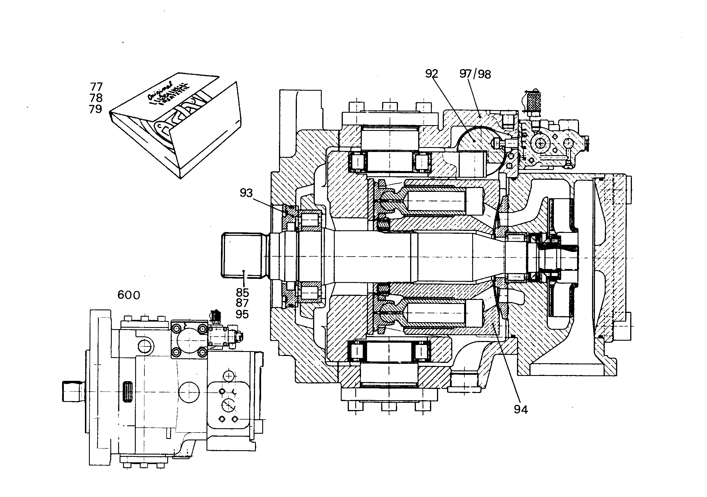 РЕМК-Т-ШАР ОБР.ХОДА+ПАН.ОБР.Х. NG 250 9880622 LIEBHERR