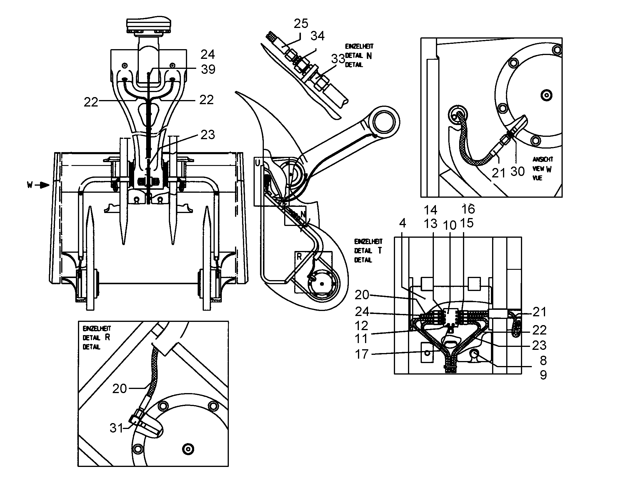 ШЛАНГ МАСЛЯНЫЙ 5X1400 5613570 LIEBHERR