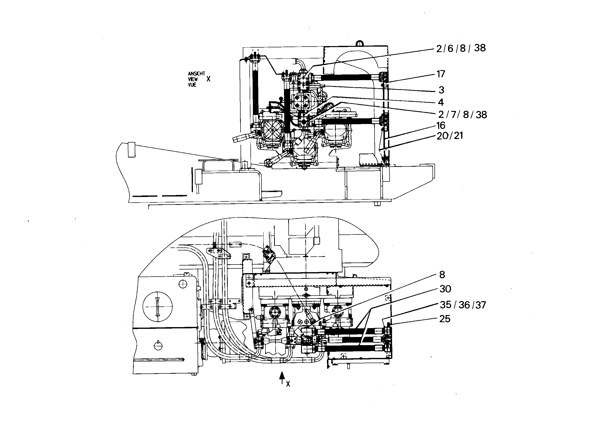 ШЛАНГ 32X750 5614457 LIEBHERR