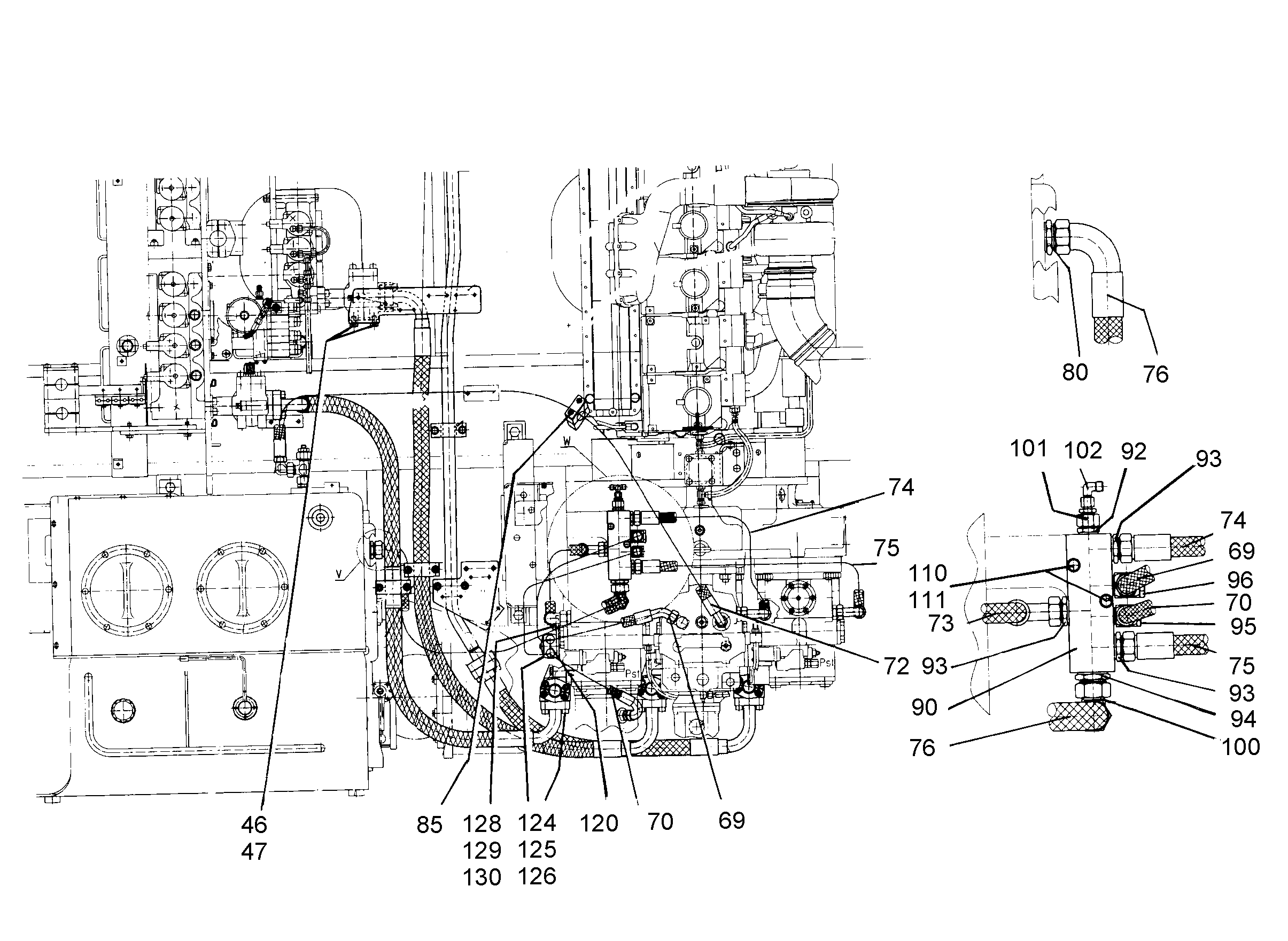 ШЛАНГ 16X1600 5618744 LIEBHERR