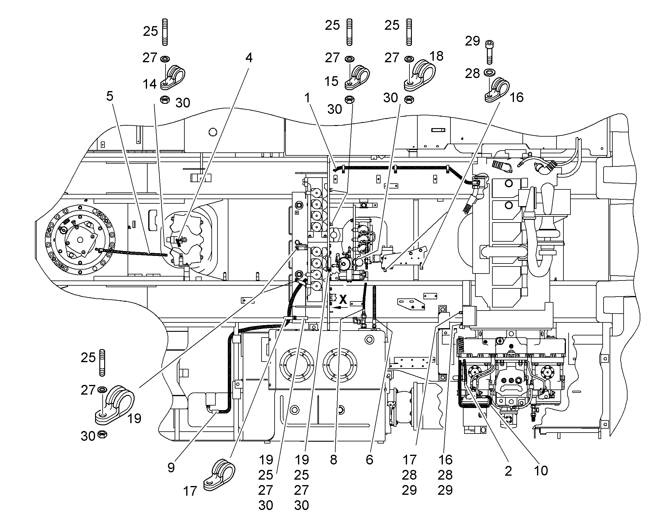 ШЛАНГ 12X3000 10000473 LIEBHERR