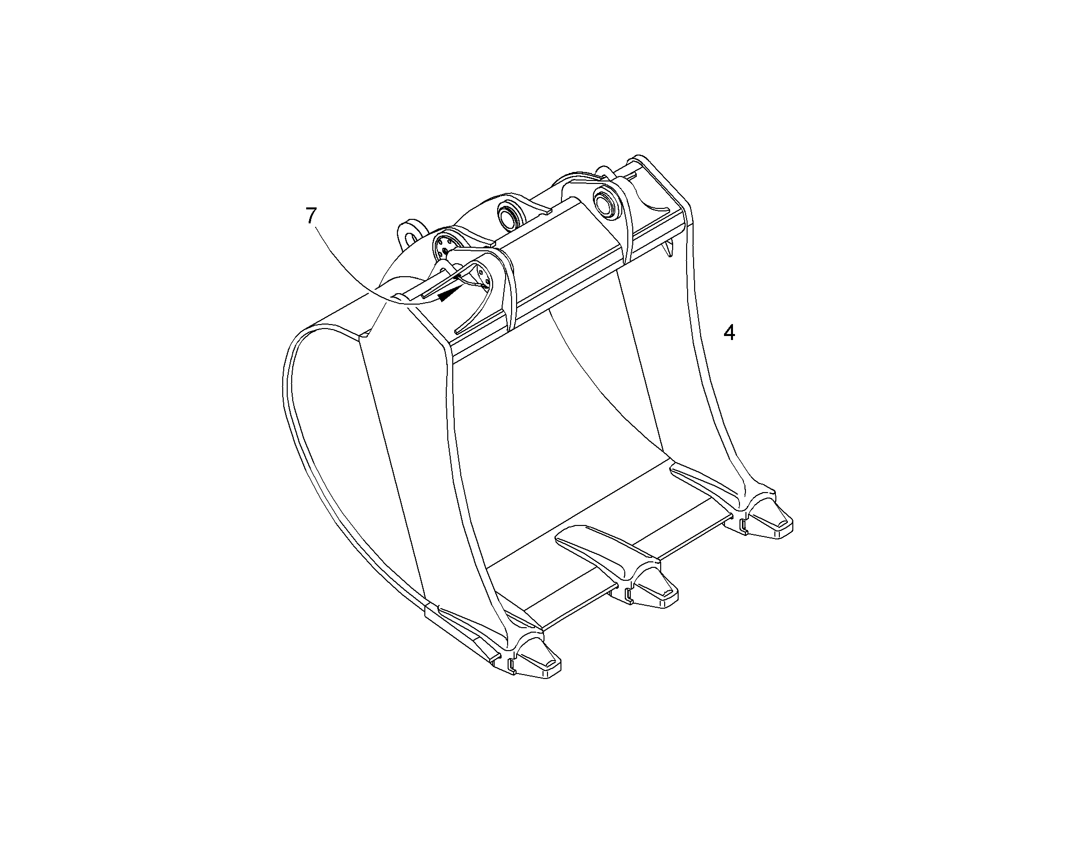 ЛОПАТА ОБРАТНАЯ 9865926 LIEBHERR