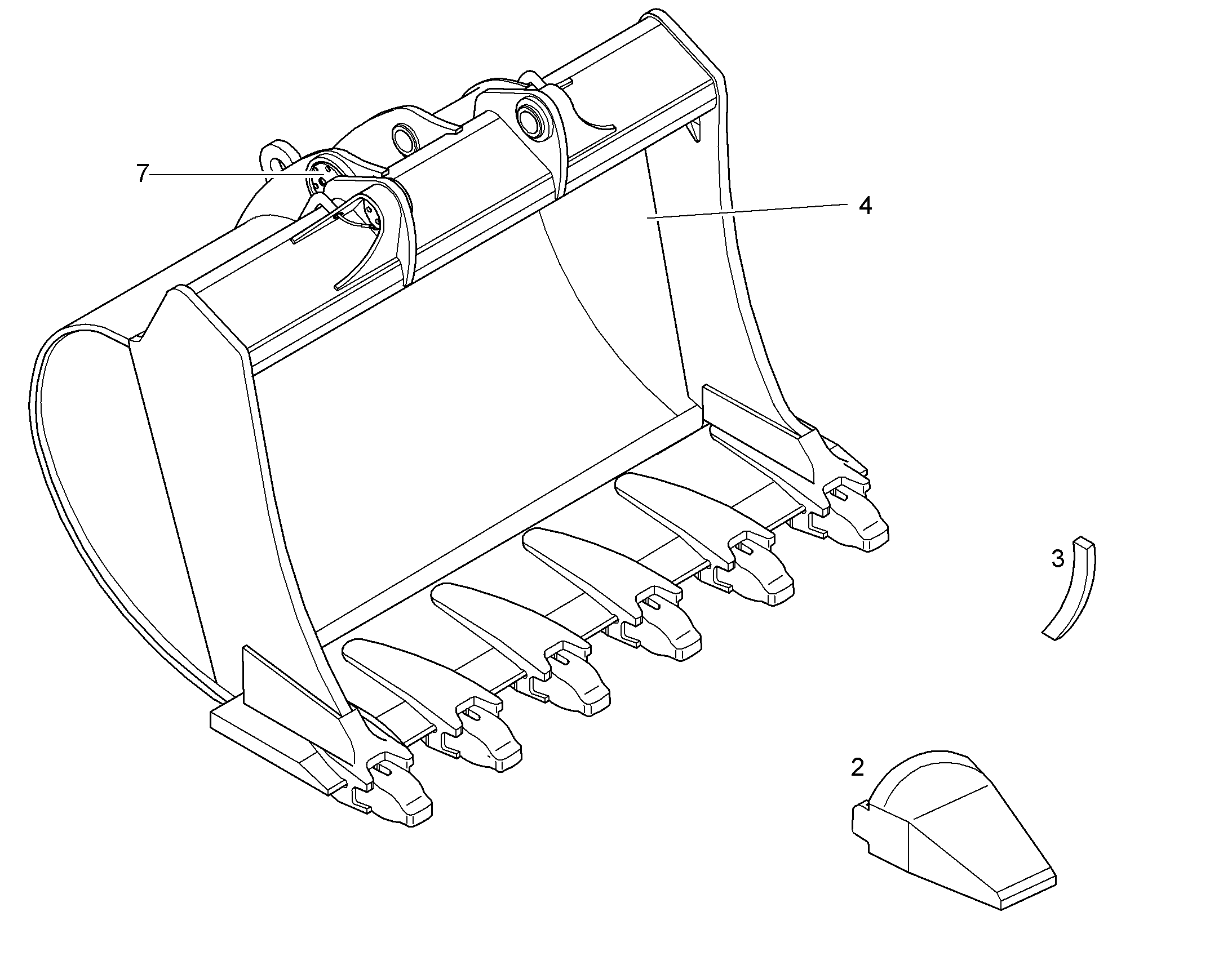 ЛОПАТА ОБРАТНАЯ 9866509 LIEBHERR