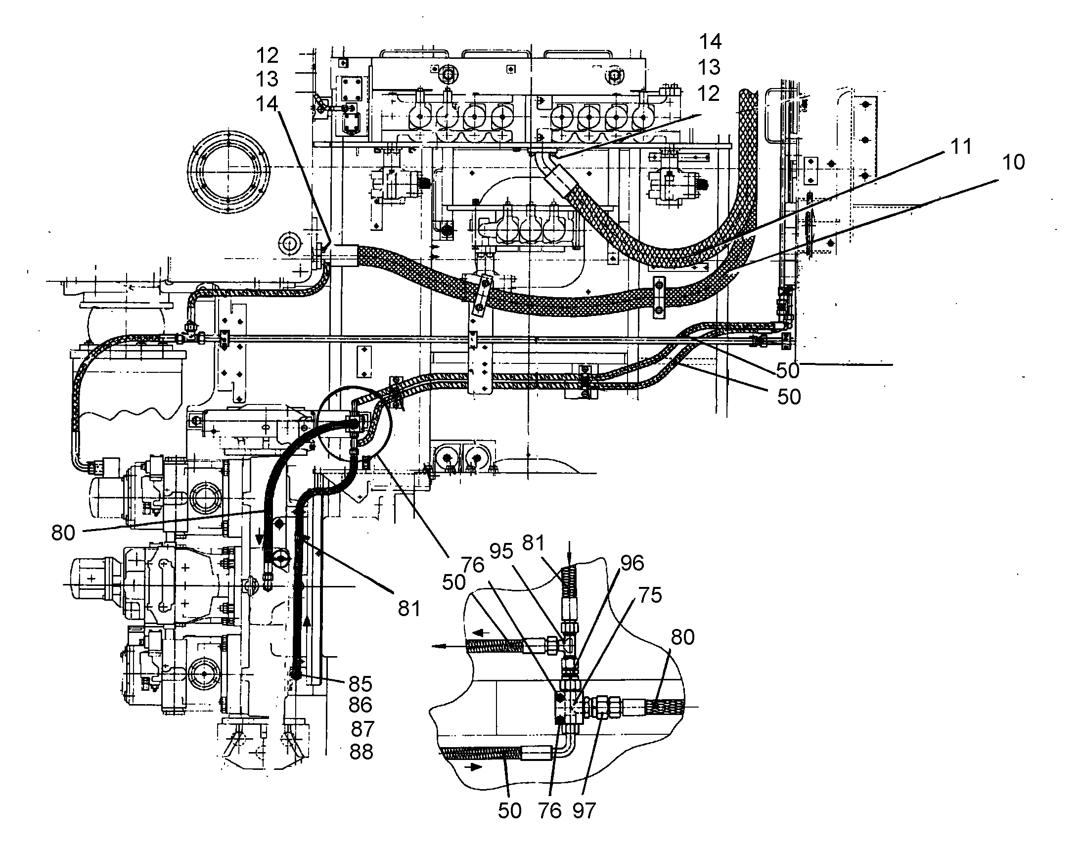 ШЛАНГ 32X650 5614248 LIEBHERR
