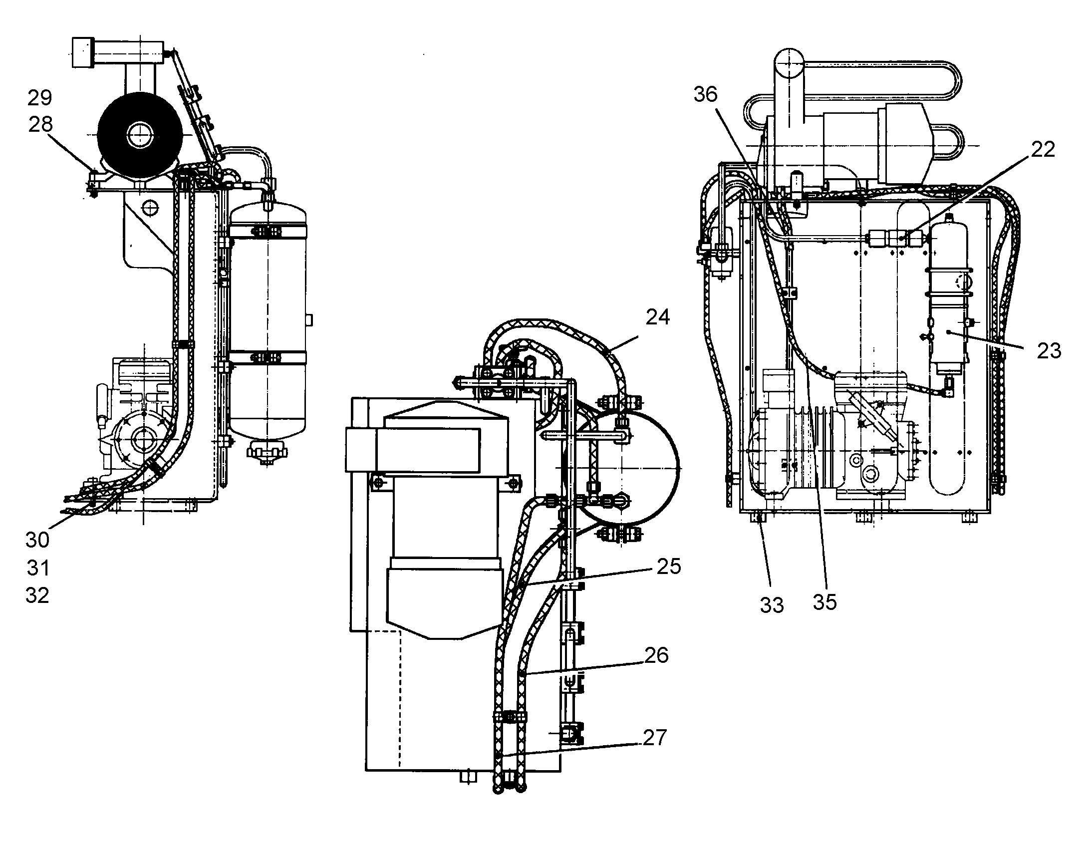 ШЛАНГ МАСЛЯНЫЙ 8X7500 5612710 LIEBHERR