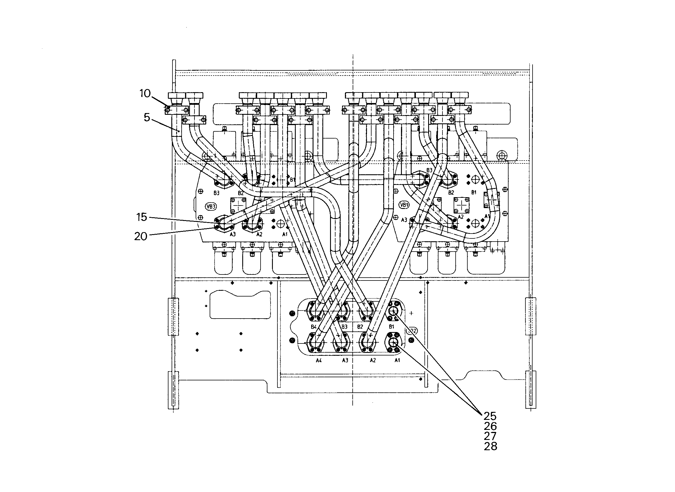 СКОБА ДЛЯ КРЕПЛЕНИЯ ТРУБЫ 9864714 LIEBHERR