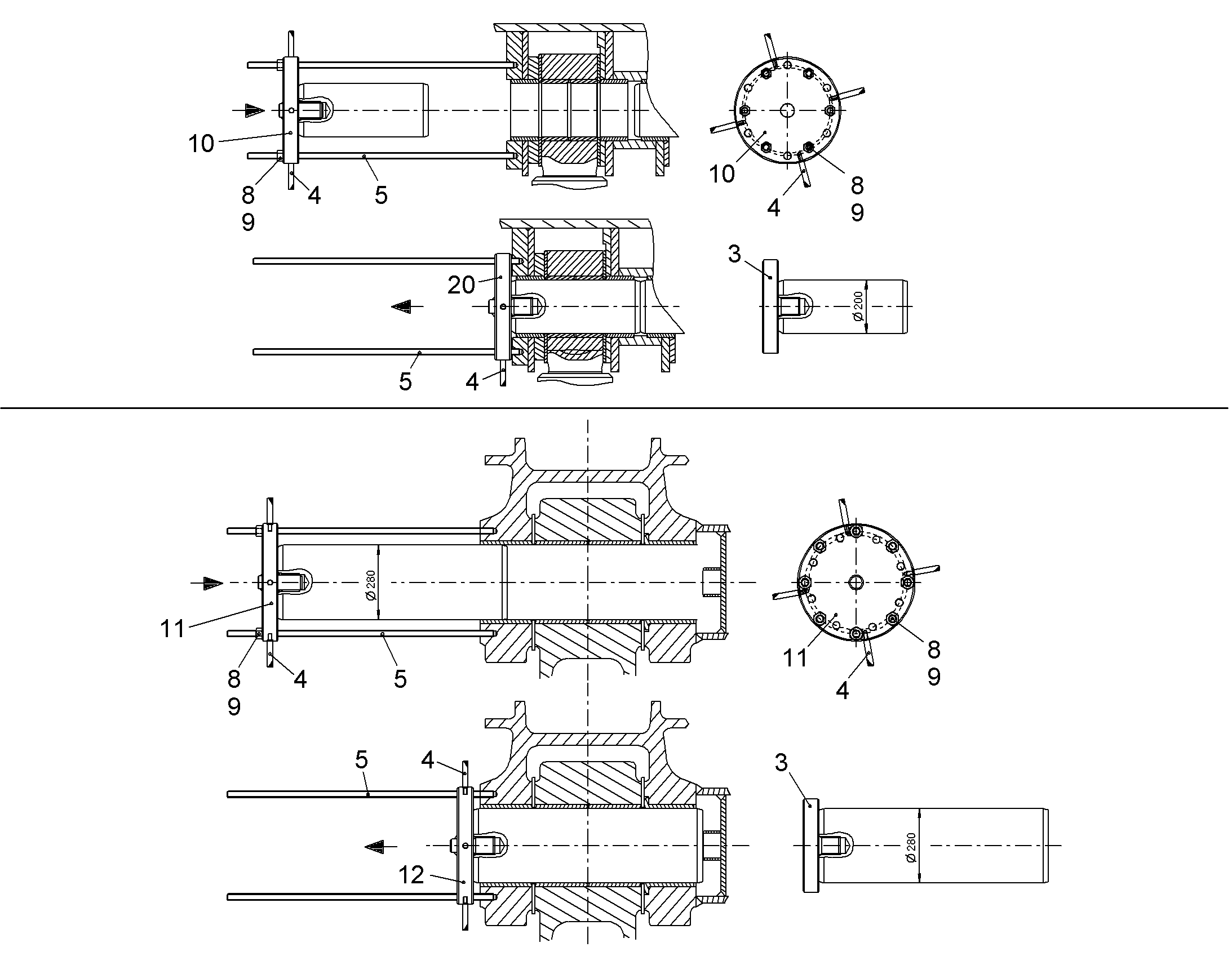 СТЕРЖЕНЬ РЕЗЬБОВОЙ 9899720 LIEBHERR