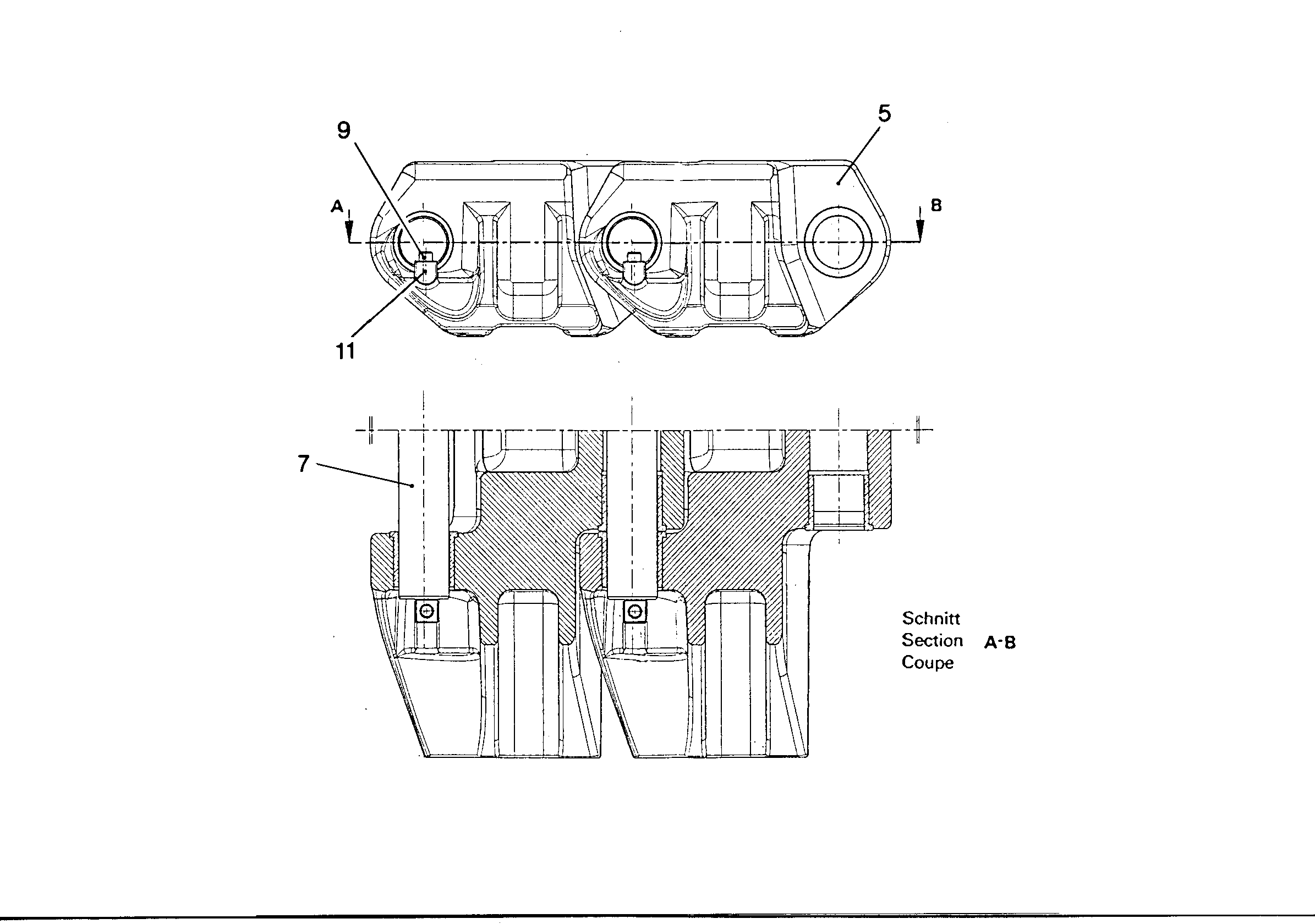 ВАЛИК ЦЕПИ 5614487 LIEBHERR