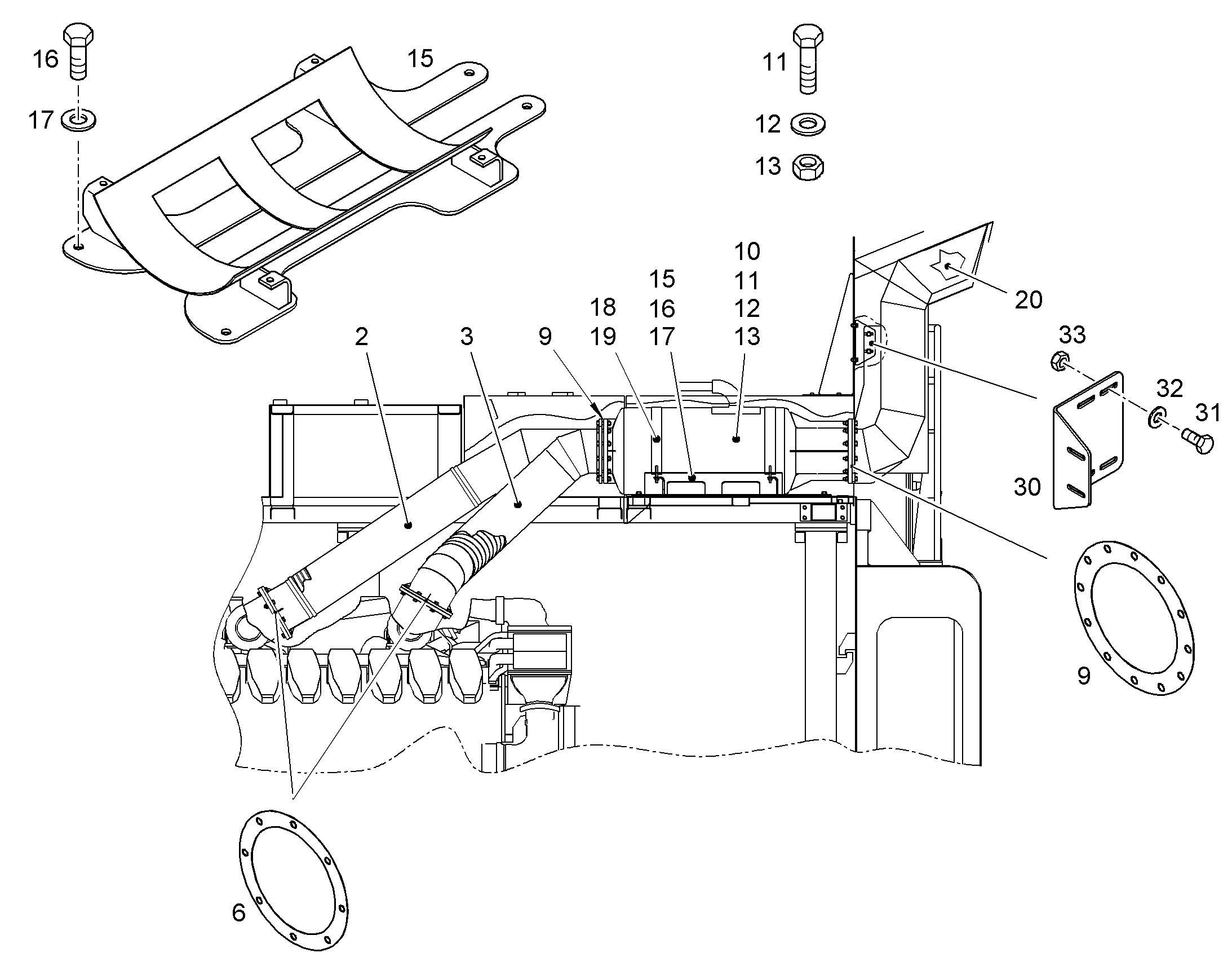 ШУМОГЛУШИТЕЛЬ 10014092 LIEBHERR