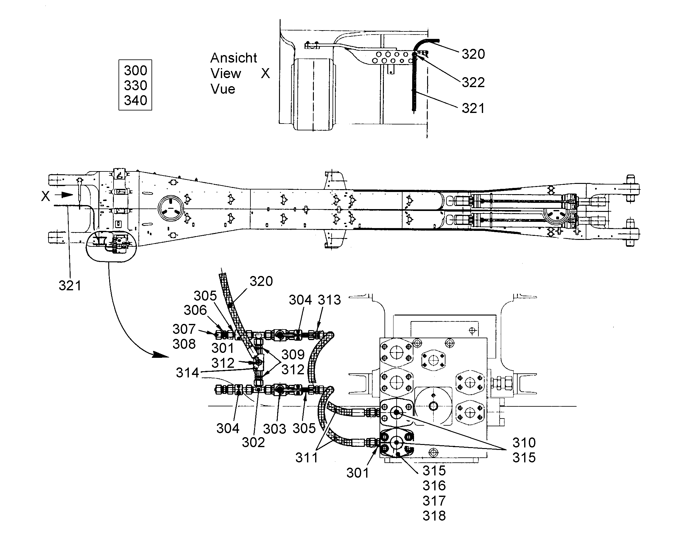 ЛИНИЯ НАПОРНАЯ 9696592 LIEBHERR
