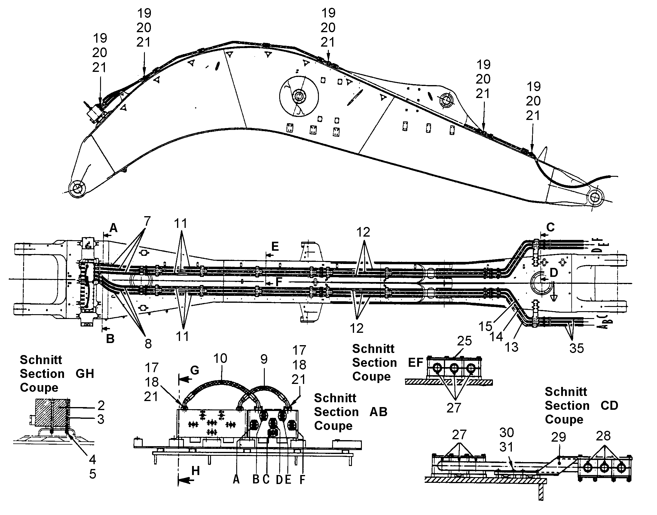 ШЛАНГ 40X1750 5615527 LIEBHERR