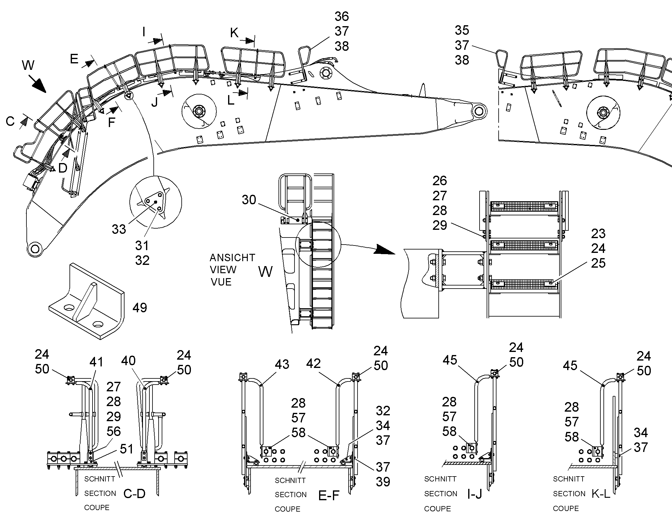 ЭЛЕМЕНТЫ МОНТАЖНЫЕ 9871046 LIEBHERR
