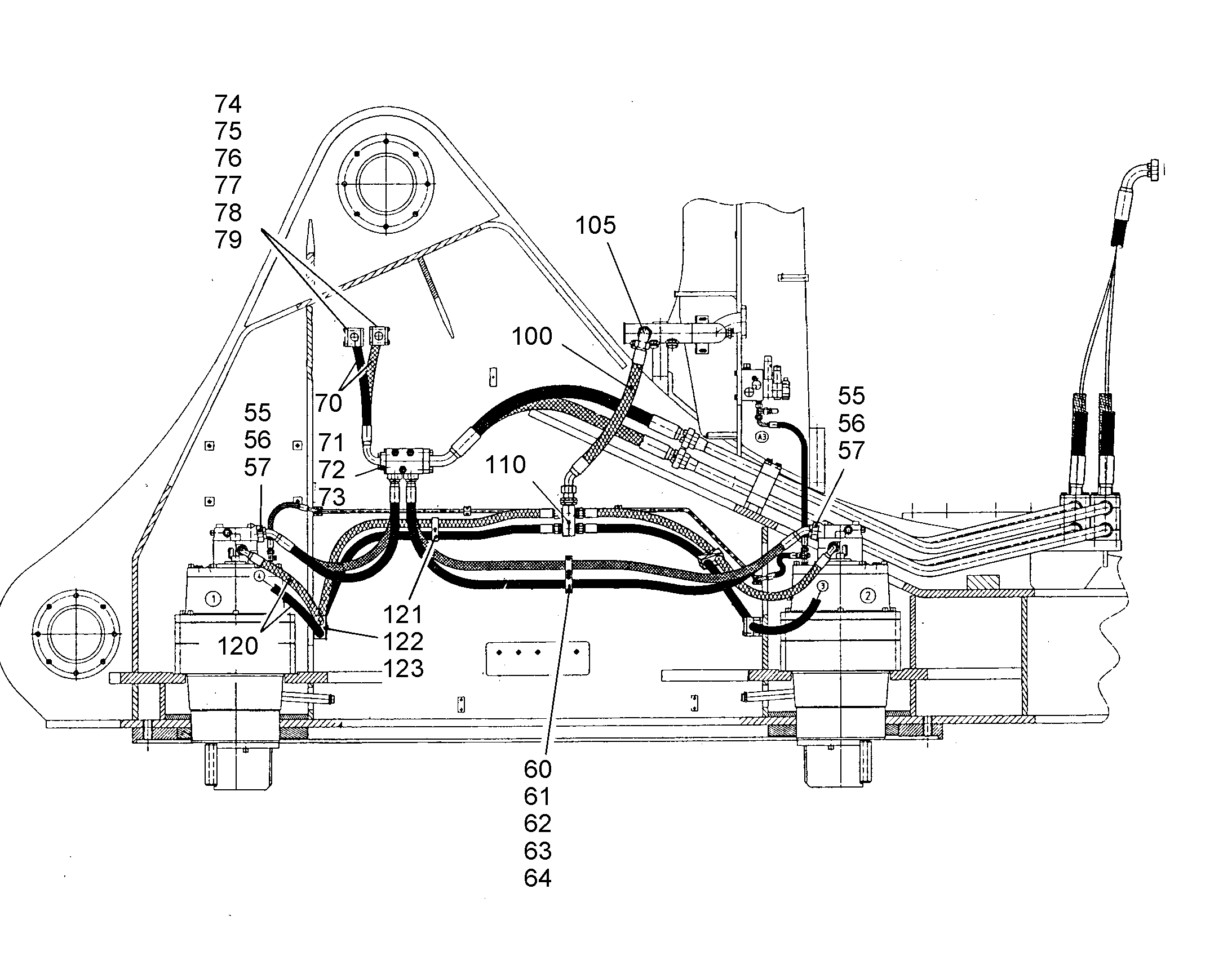 ШЛАНГ 25X1500 5614761 LIEBHERR