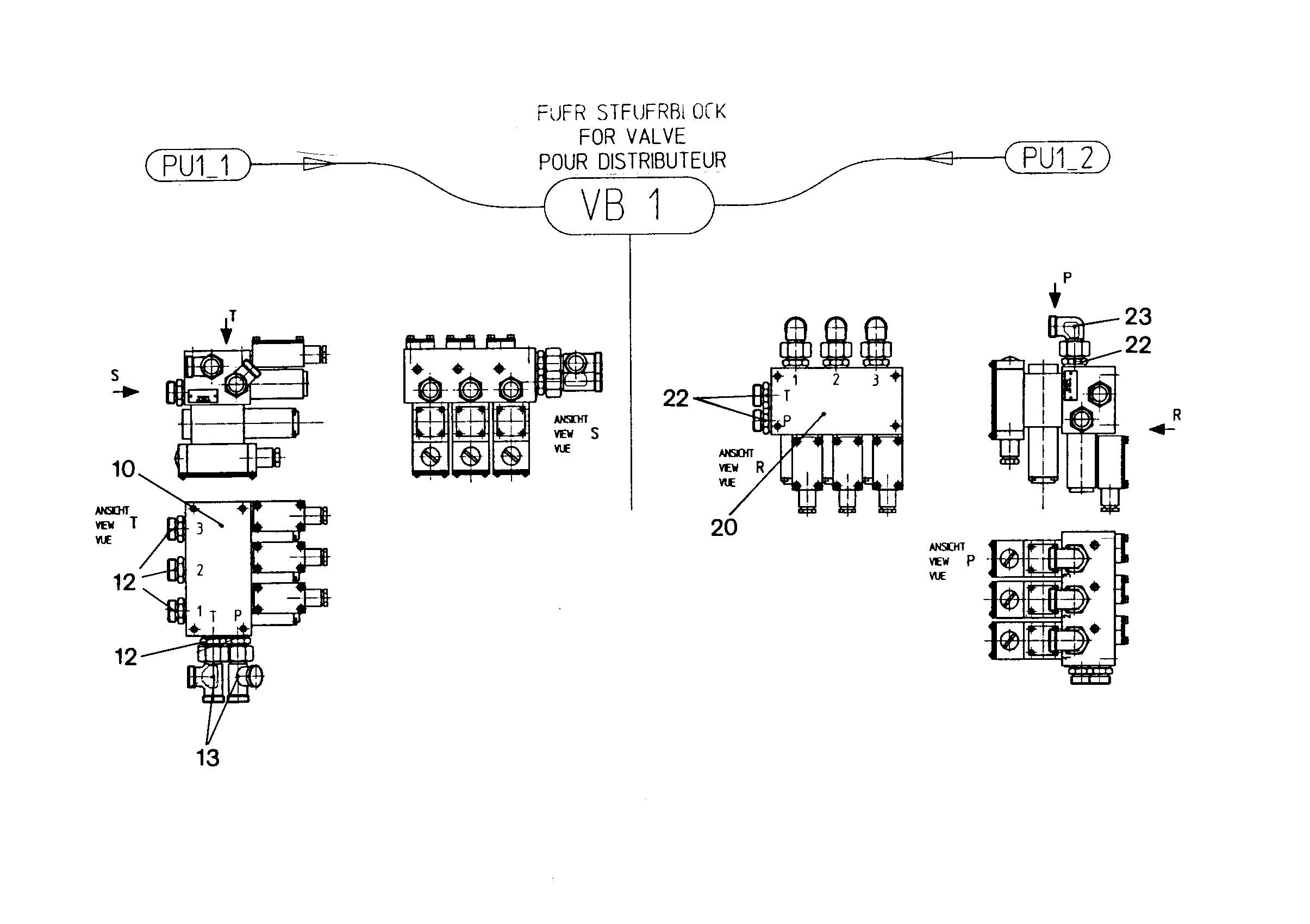 РЕЙКА РАСПРЕДЕЛИТЕЛЬНАЯ 5614775 LIEBHERR