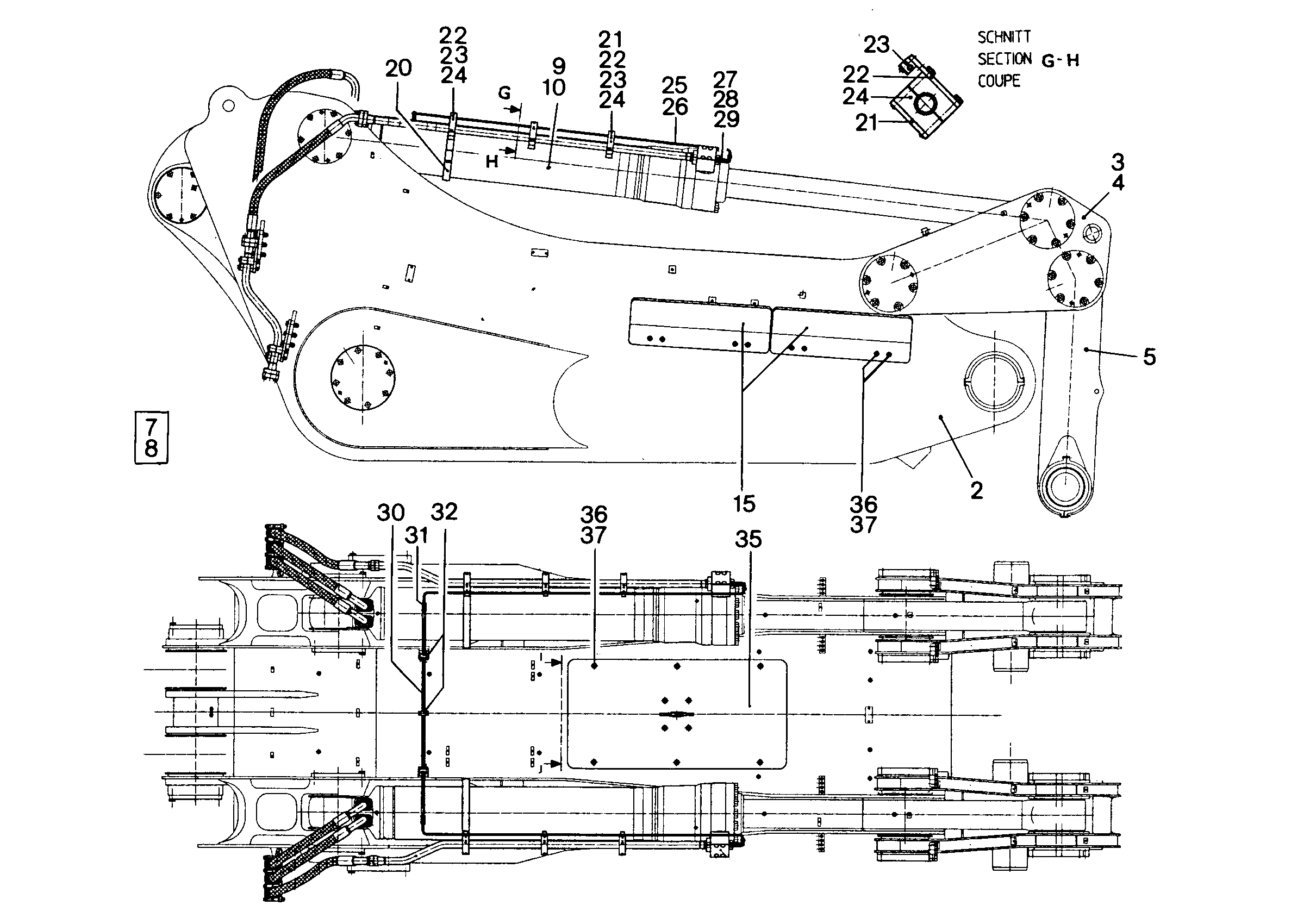 ХОМУТ ТРУБЫ В СБОРЕ 9219067 LIEBHERR