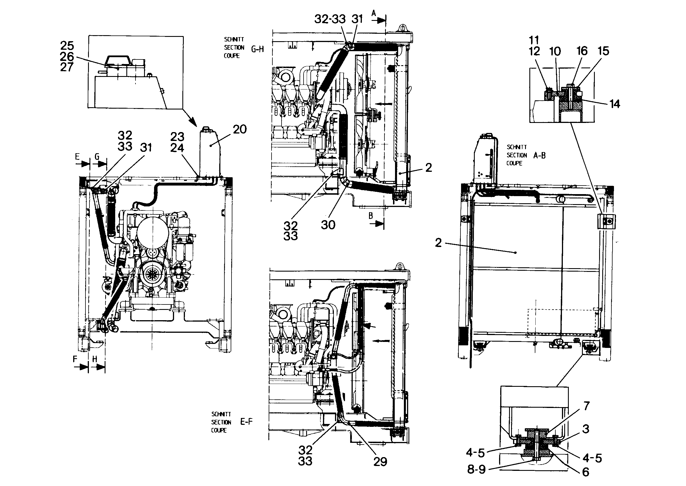 БАК КОМПЕНСАЦИОННЫЙ 5614325 LIEBHERR