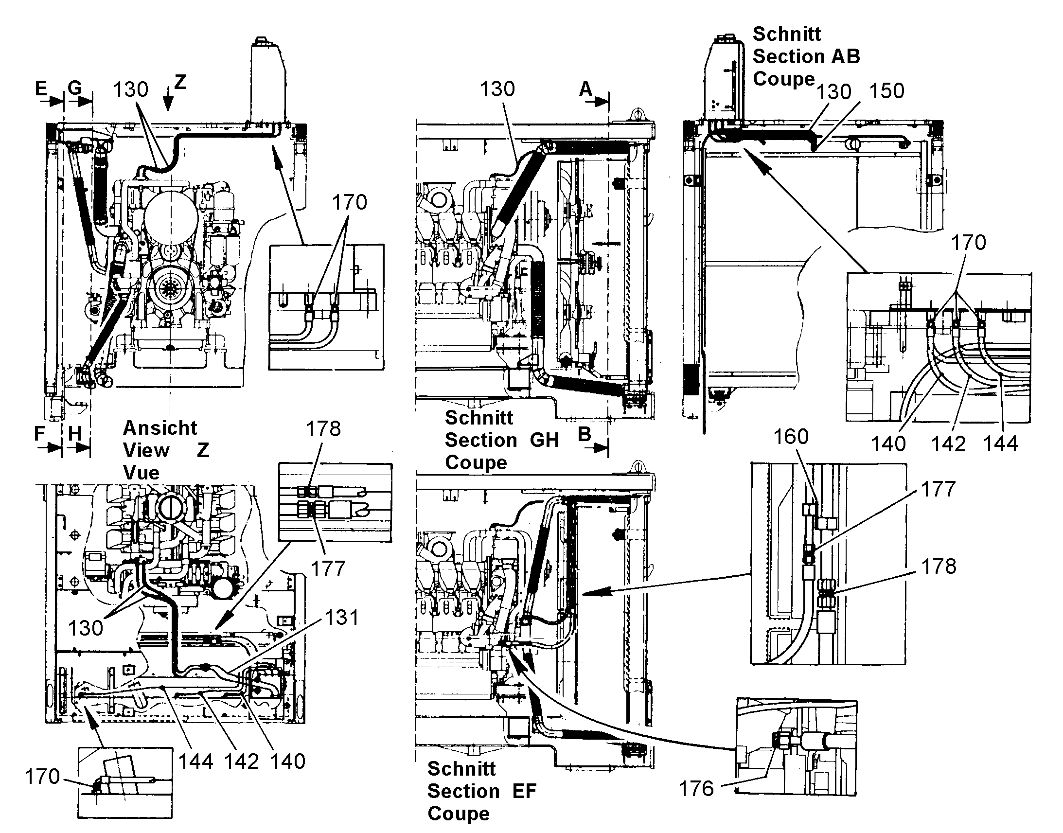 ХОМУТ ТРУБЫ (В СБОРЕ) 9330182 LIEBHERR