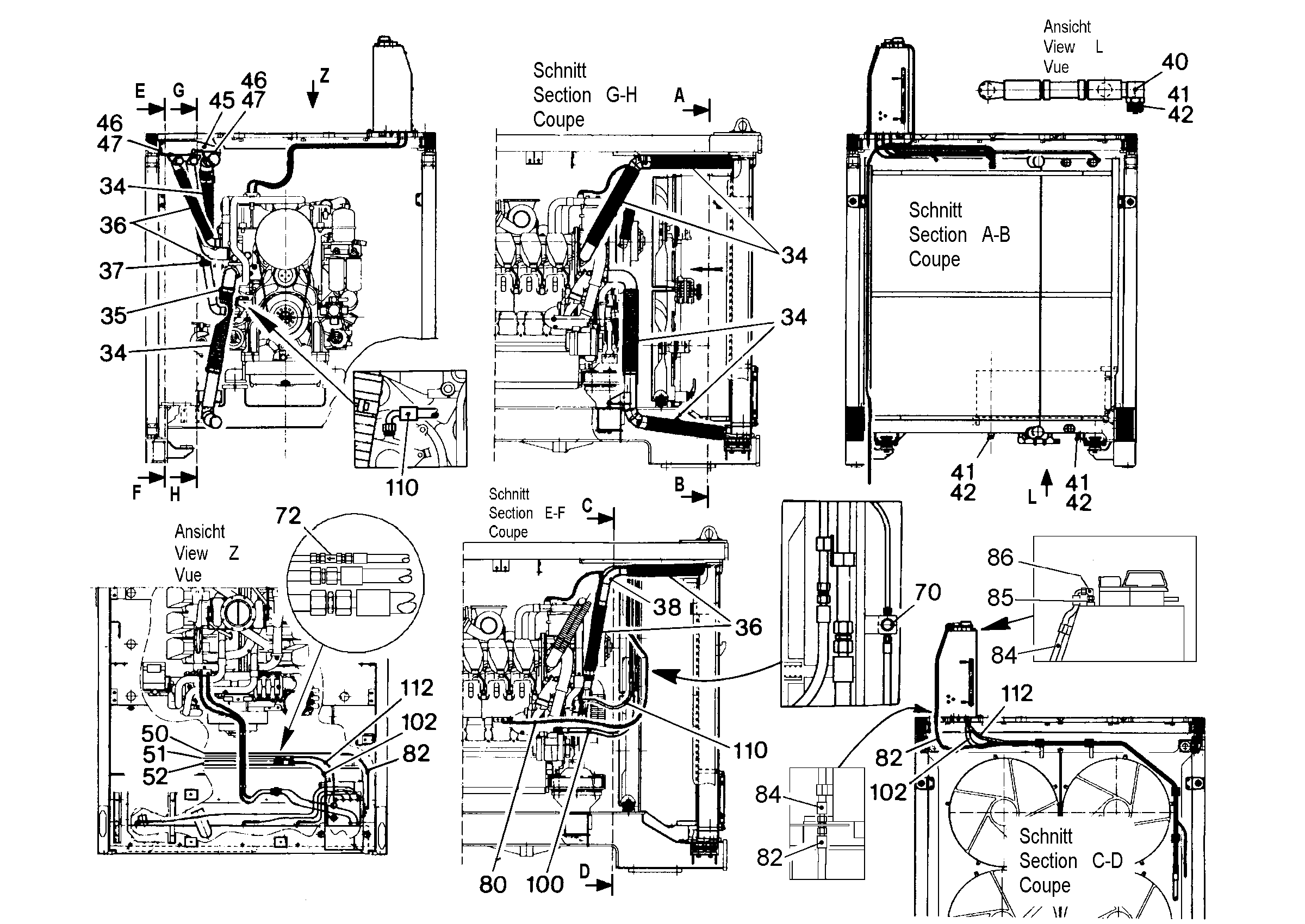 ШЛАНГ МАСЛЯНЫЙ 8X1100 5612664 LIEBHERR