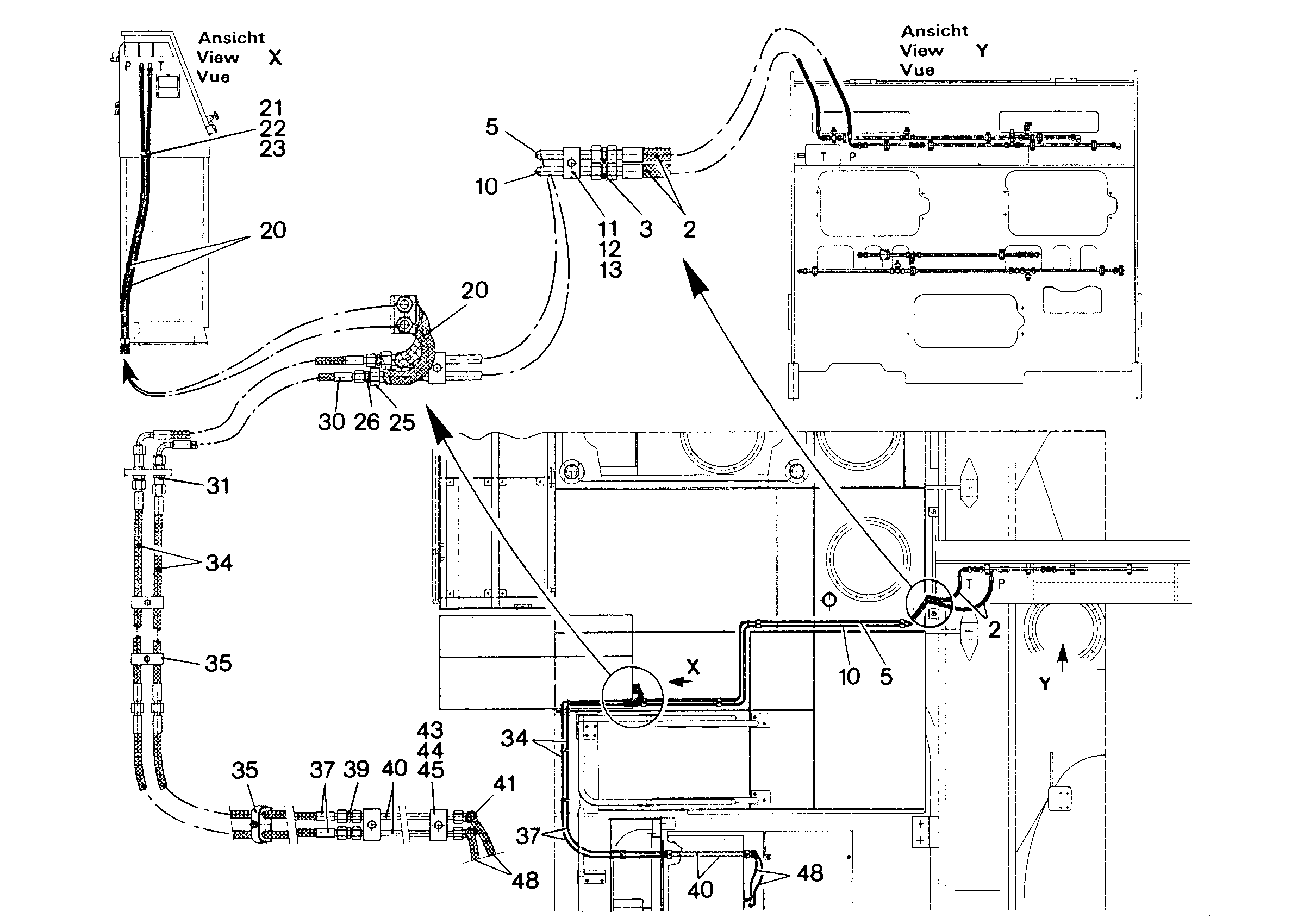 ШЛАНГ МАСЛЯНЫЙ 8X1000 5610355 LIEBHERR