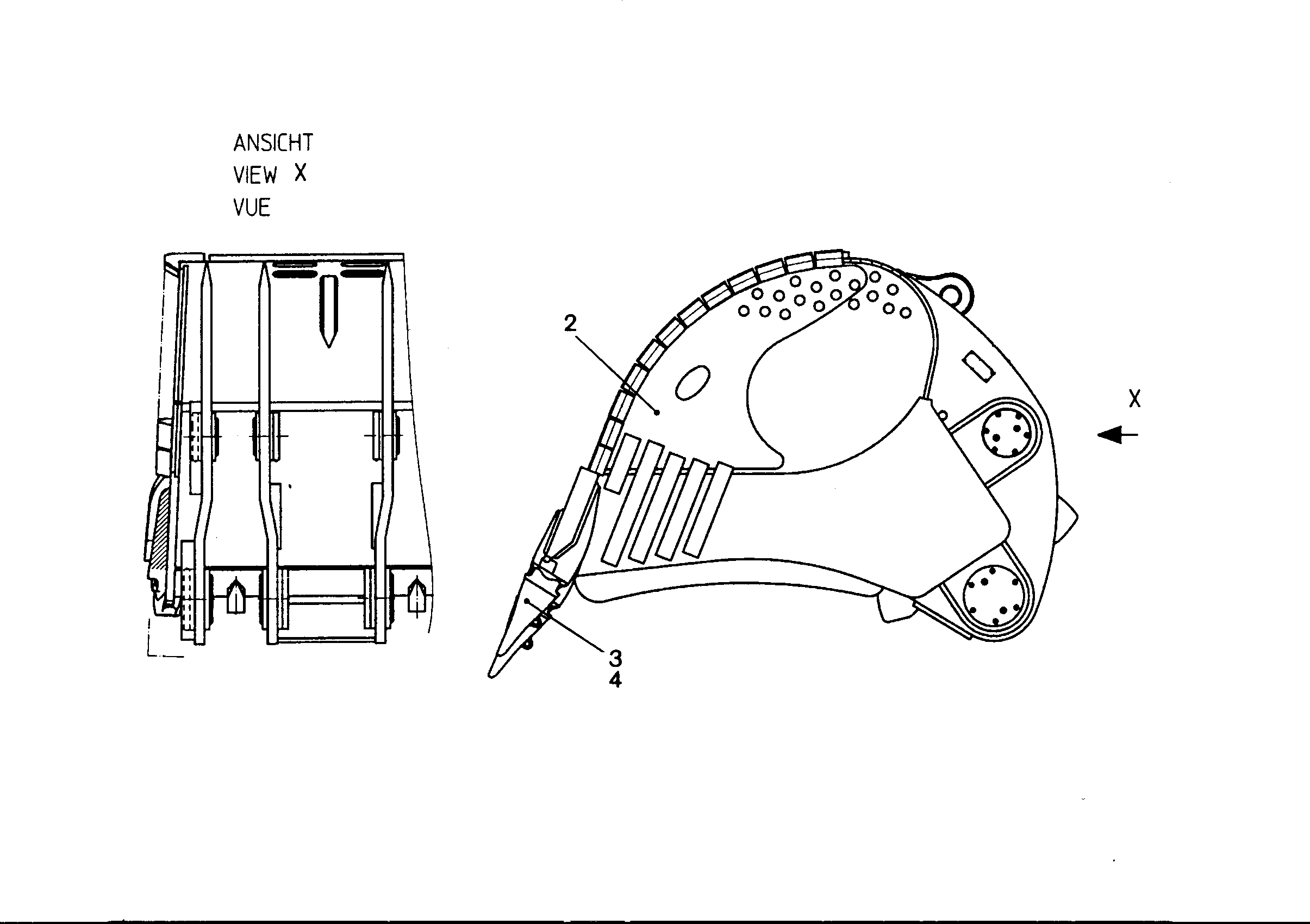 ЛОПАТА ОБРАТНАЯ HD 9828239 LIEBHERR