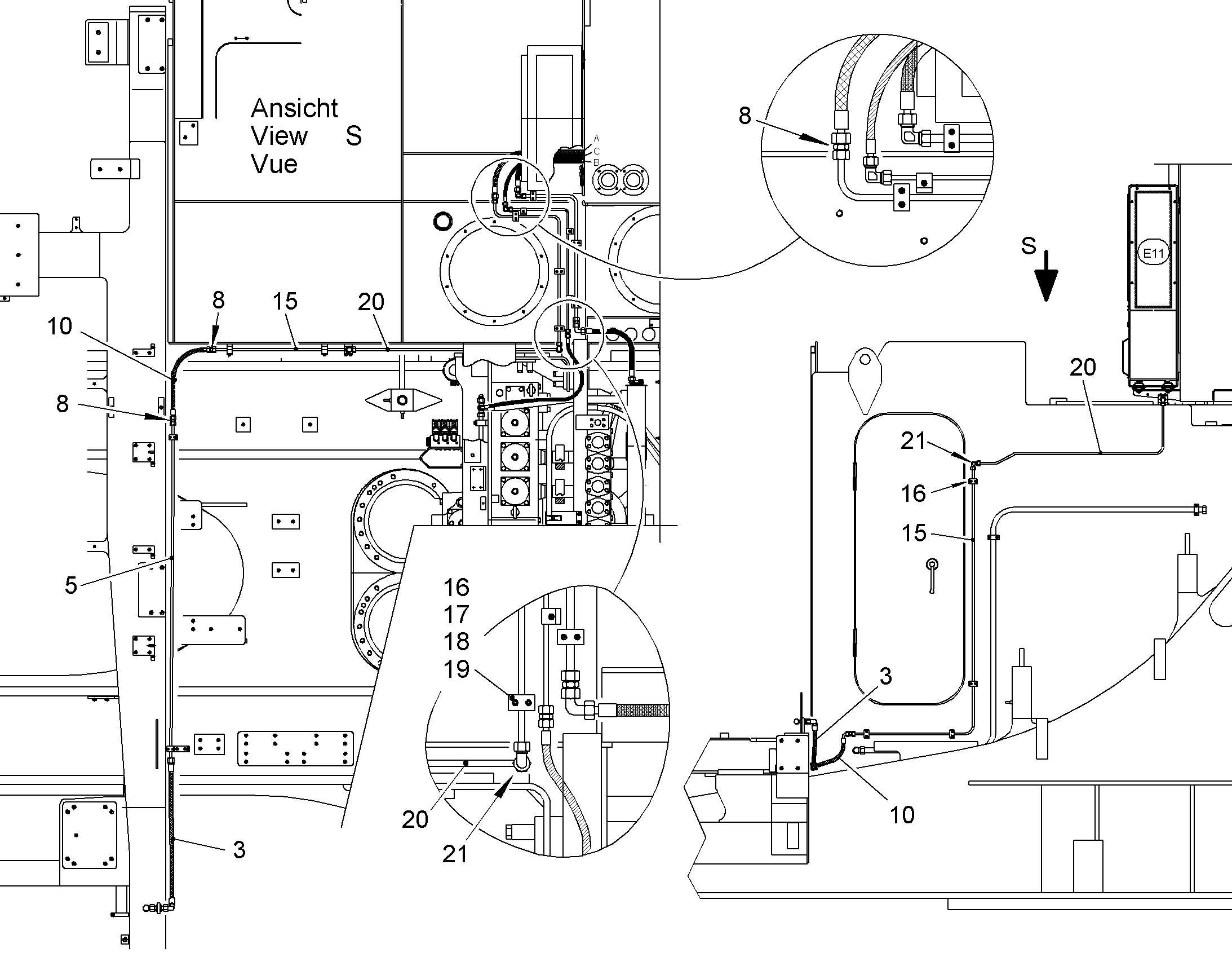 ШЛАНГ 12X900 10000290 LIEBHERR