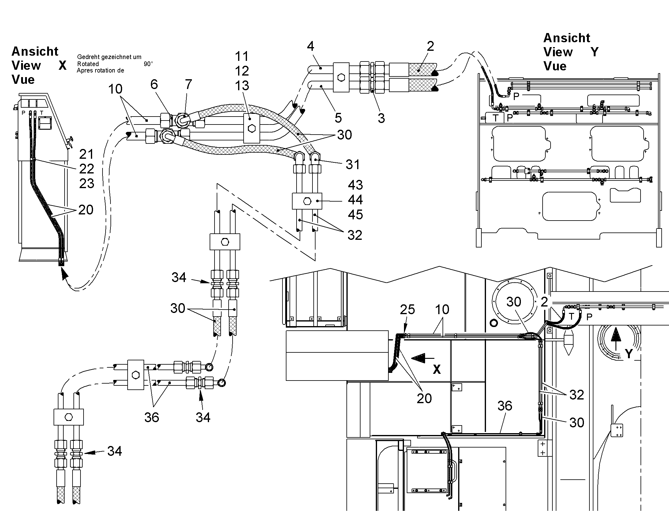 СМАЗОЧНАЯ ЛИНИЯ, КОМПЛЕКТ 9829814 LIEBHERR