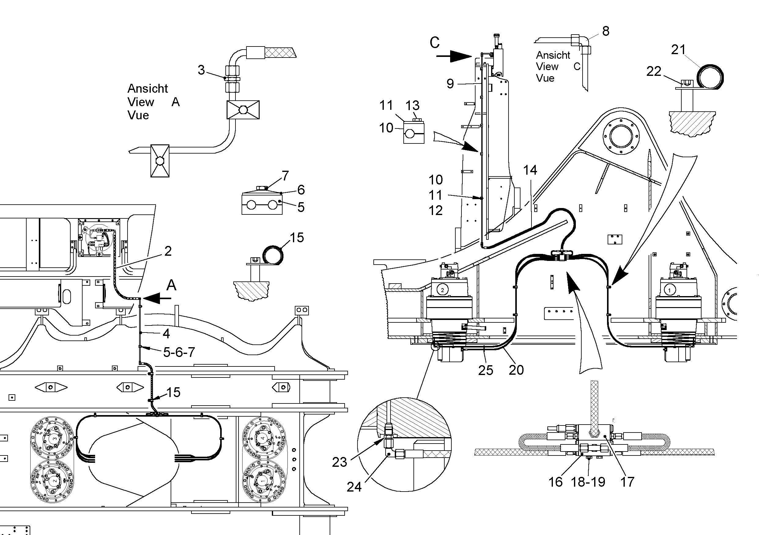ШЛАНГ МАСЛЯНЫЙ 8X3830 5613378 LIEBHERR
