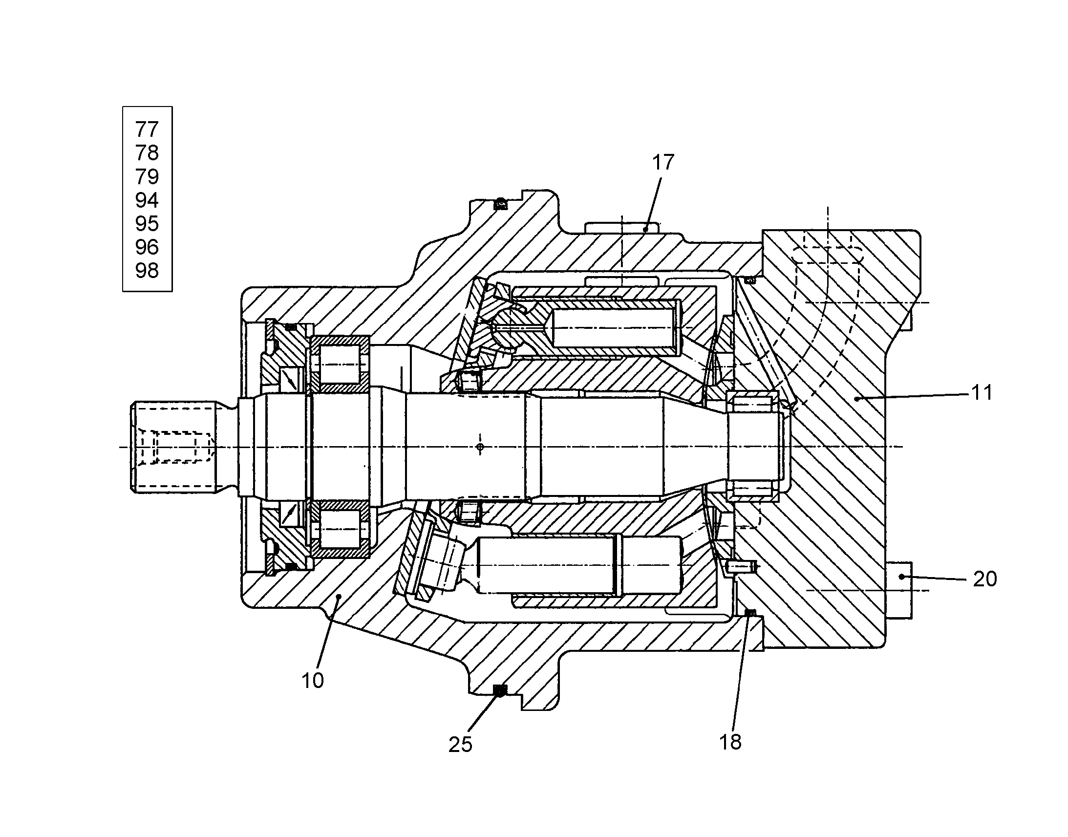 РЕМКОМПЛЕКТ ПРИВОДНОГО УЗЛА NG 064 9886667 LIEBHERR