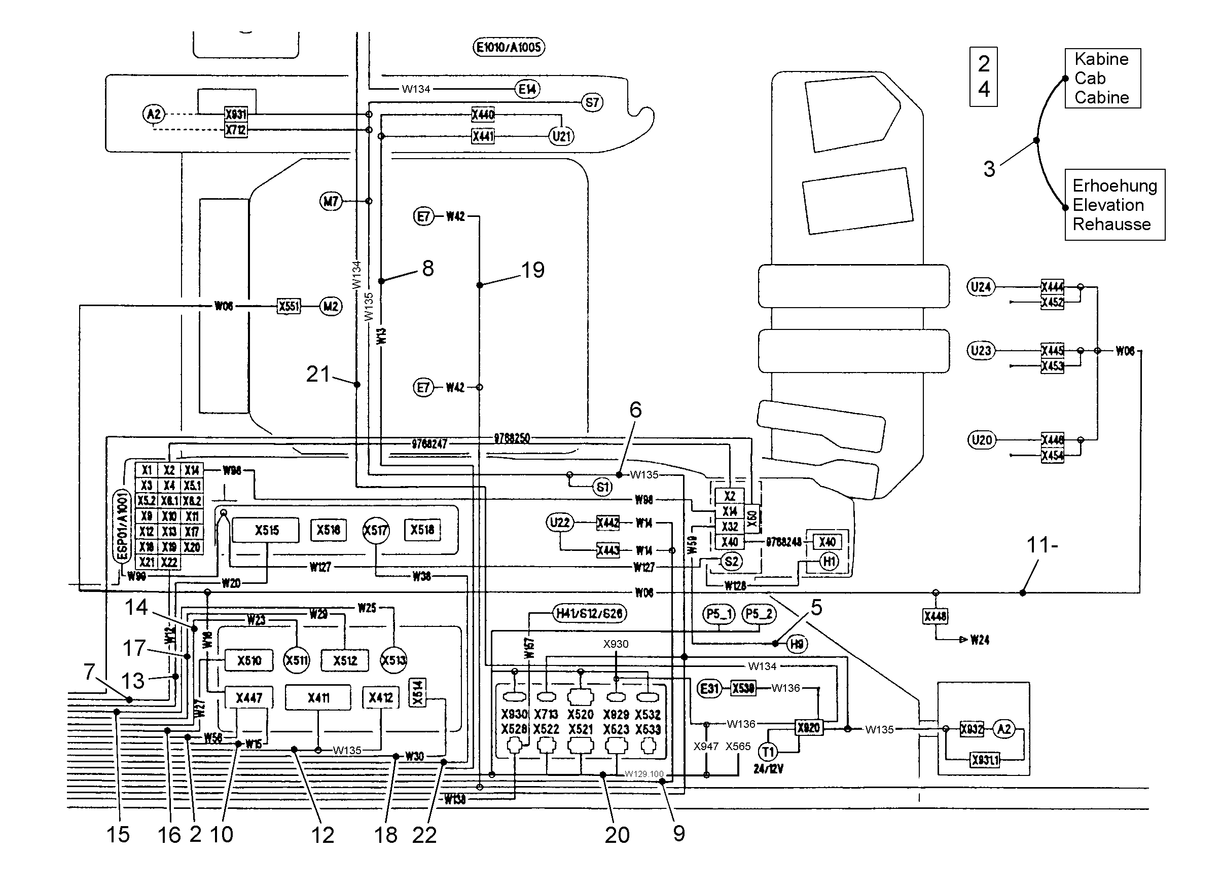 КОМПЛЕКТ КАБЕЛЕЙ 6203856 LIEBHERR