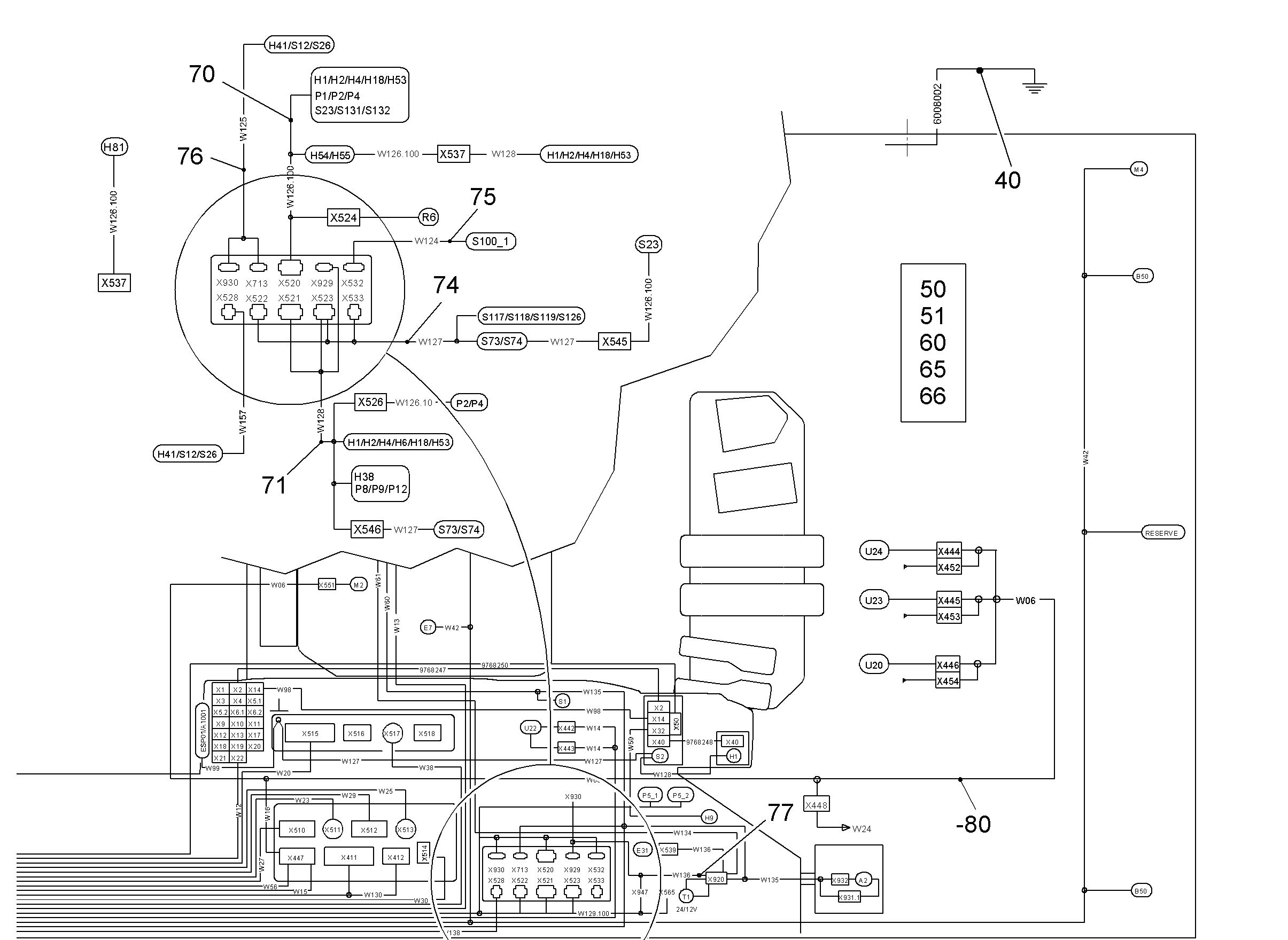 КОМПЛЕКТ КАБЕЛЕЙ 10005444 LIEBHERR