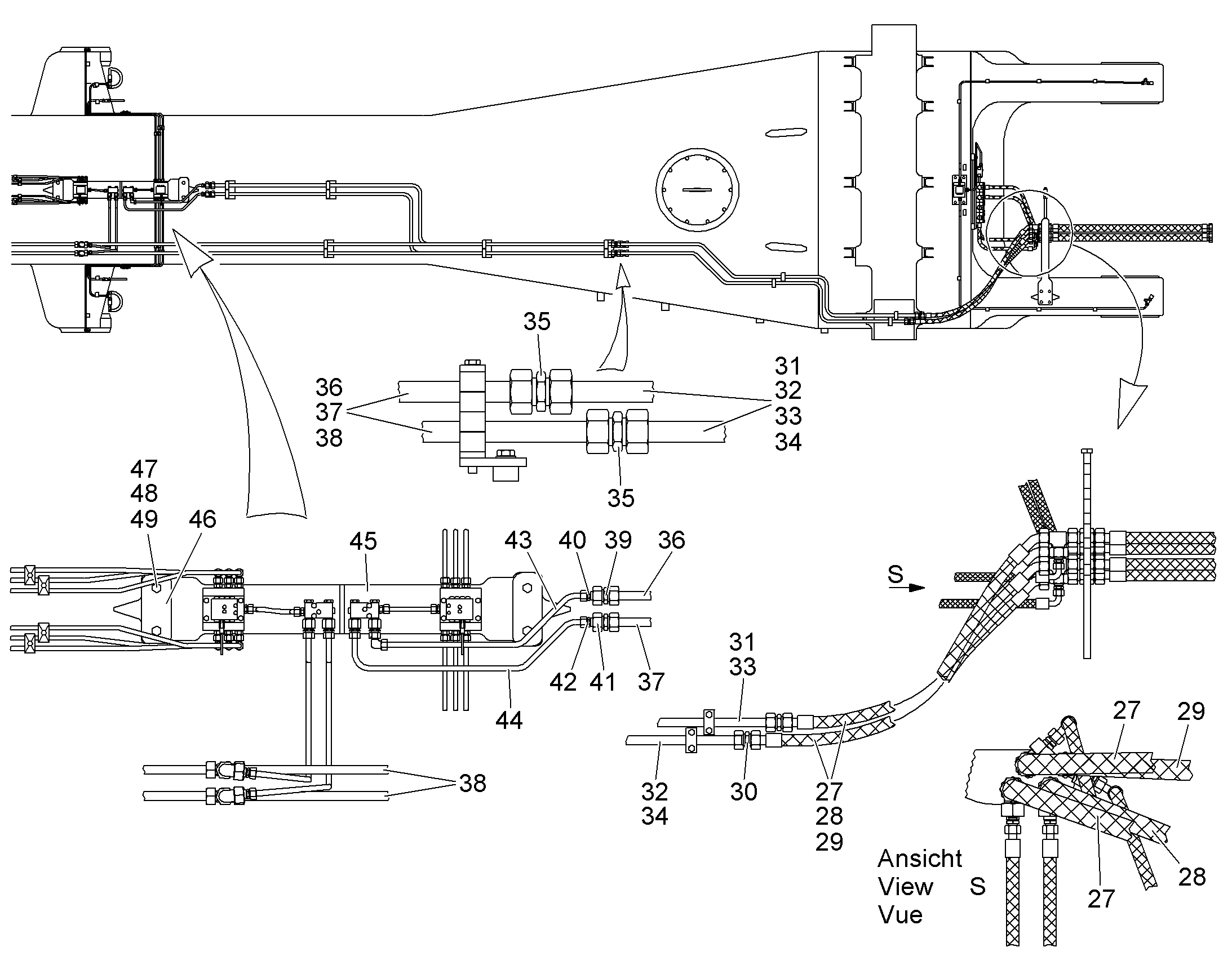ШЛАНГ 20X1250 5615629 LIEBHERR