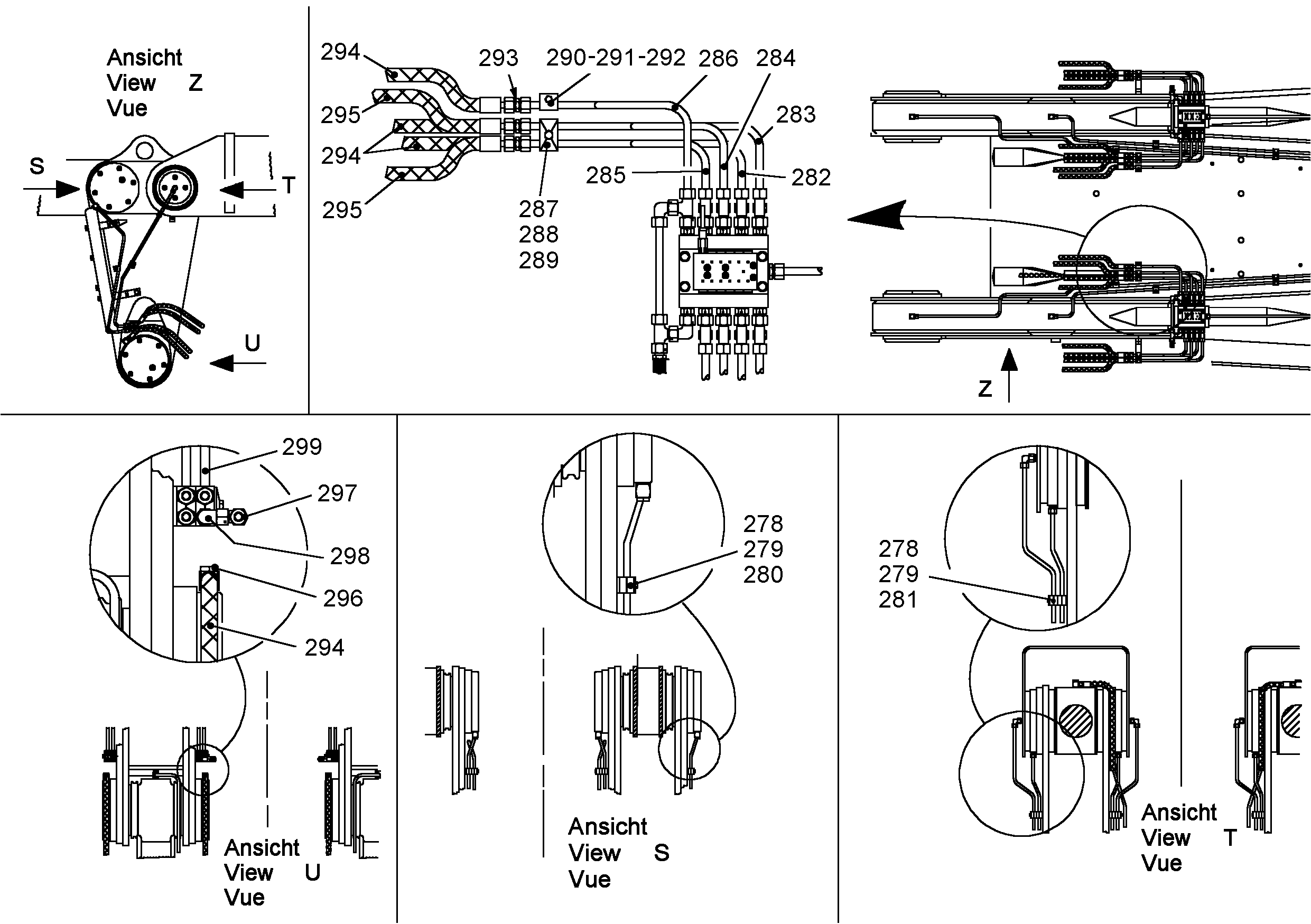 СМАЗОЧНАЯ ЛИНИЯ, КОМПЛЕКТ 9861872 LIEBHERR