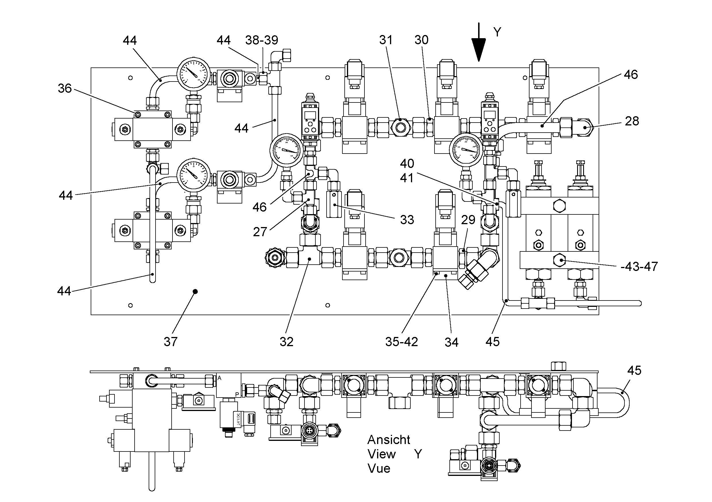УГОЛЬНИК ПОДДЕРЖИВАЮЩИЙ 7373603 LIEBHERR