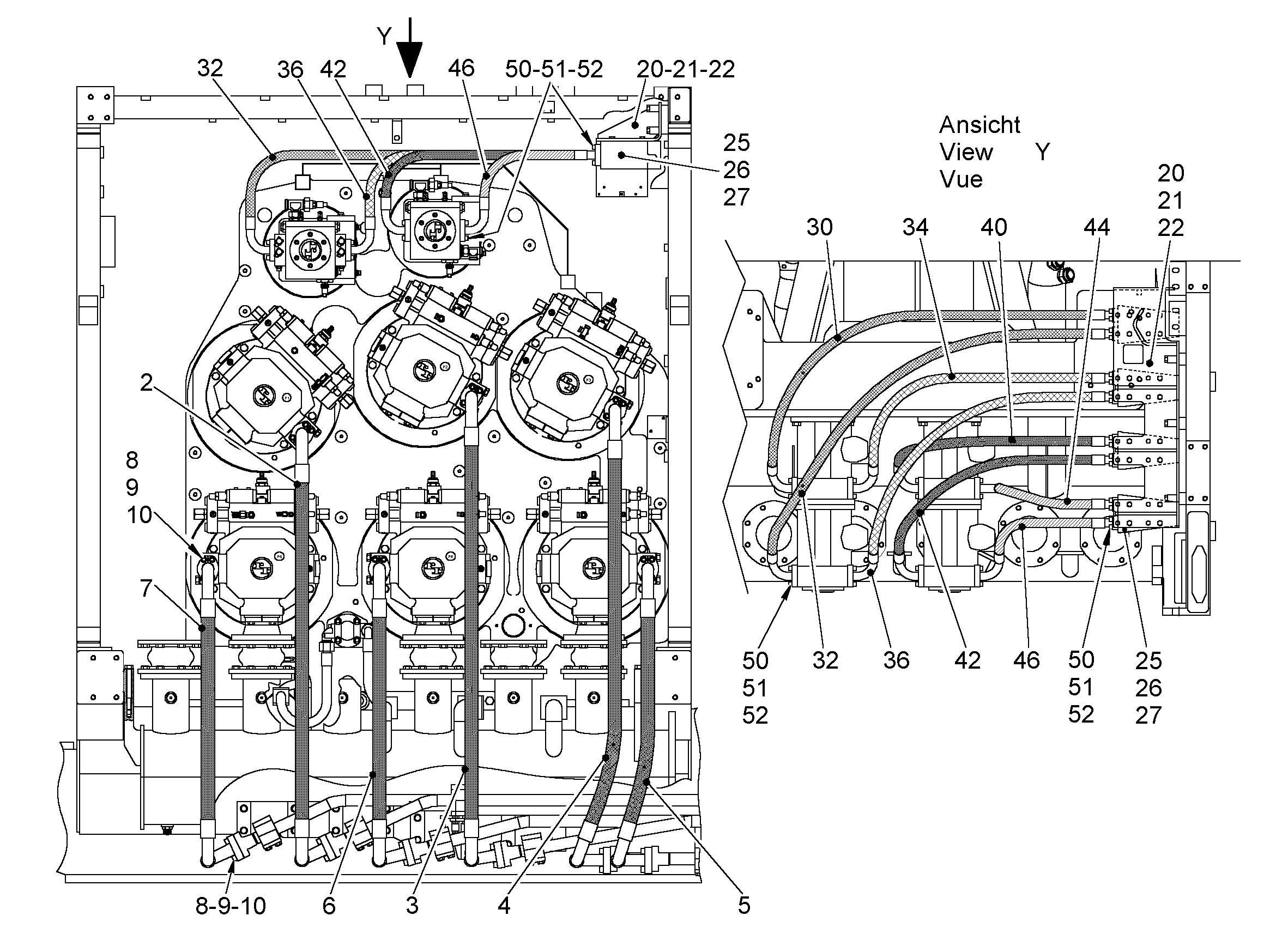 ШЛАНГ 25X830 5615103 LIEBHERR