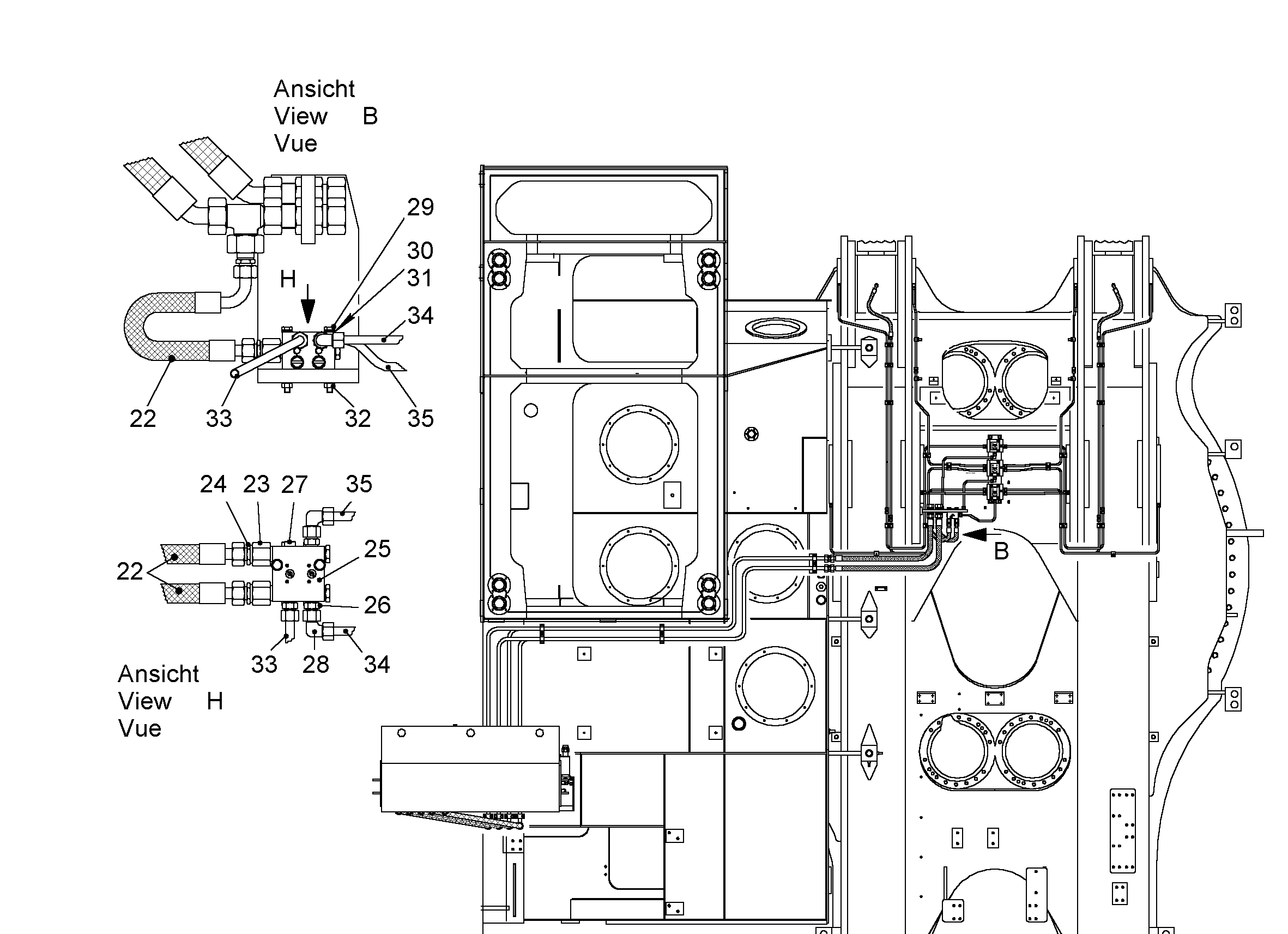 СМАЗОЧНАЯ ЛИНИЯ, КОМПЛЕКТ 9861691 LIEBHERR