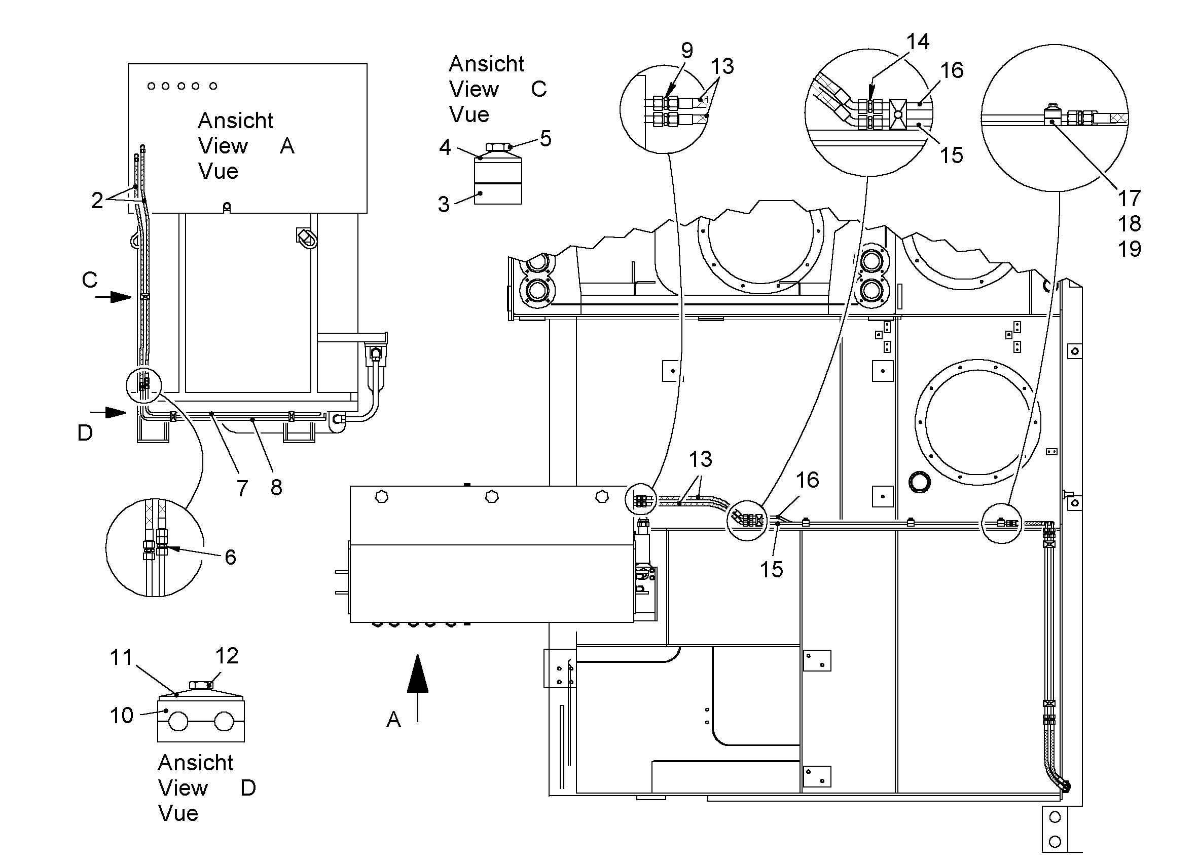 ШЛАНГ МАСЛЯНЫЙ 10X1300 5616278 LIEBHERR