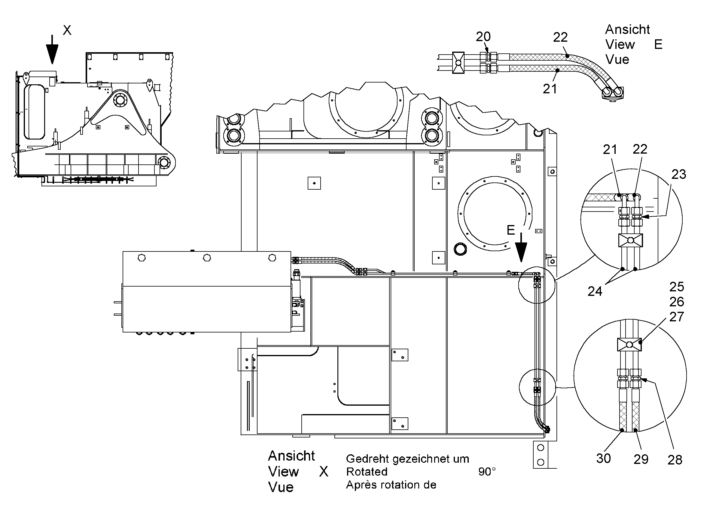 СМАЗОЧНАЯ ЛИНИЯ, КОМПЛЕКТ 9829837 LIEBHERR