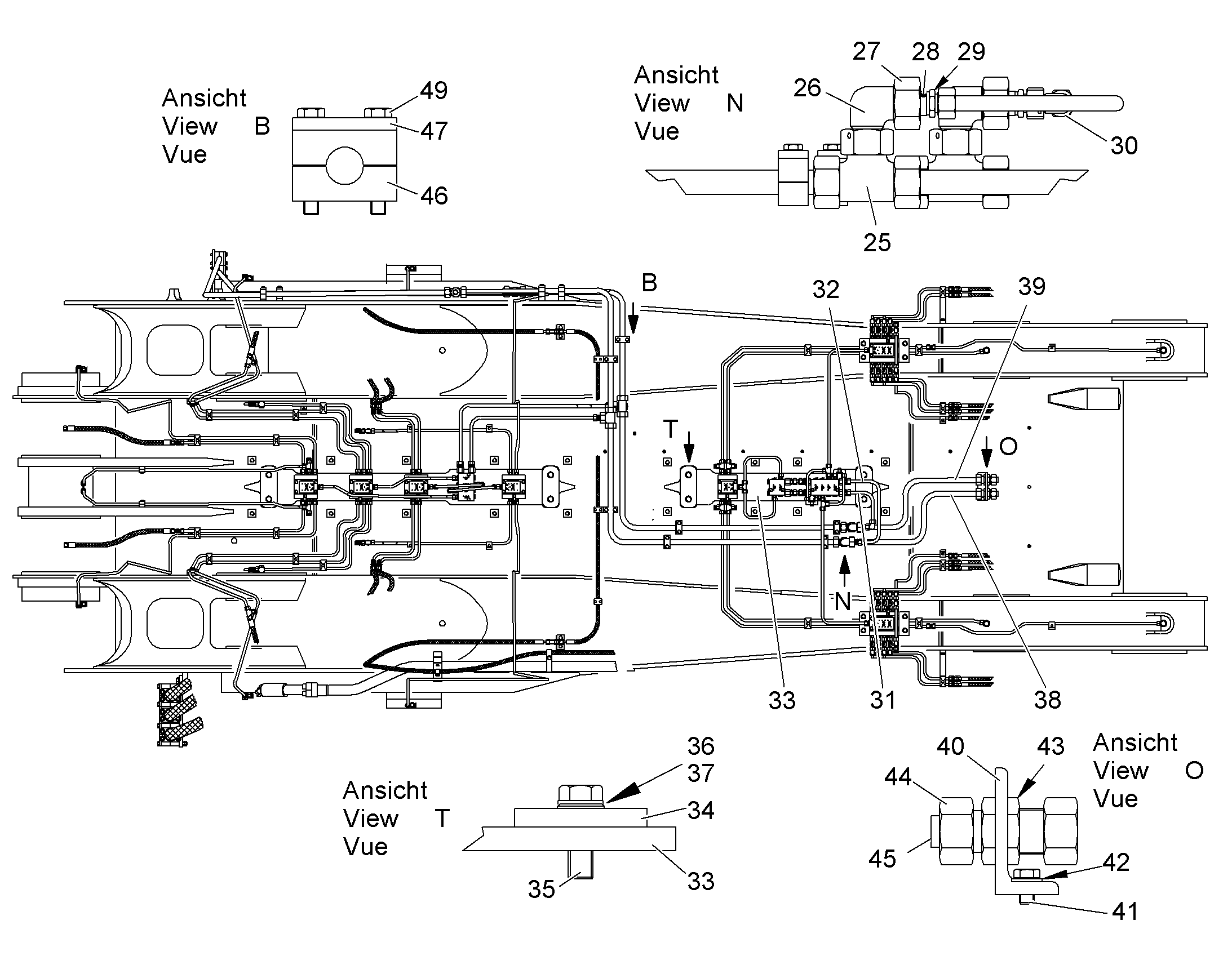 СМАЗОЧНАЯ ЛИНИЯ, КОМПЛЕКТ 9861566 LIEBHERR