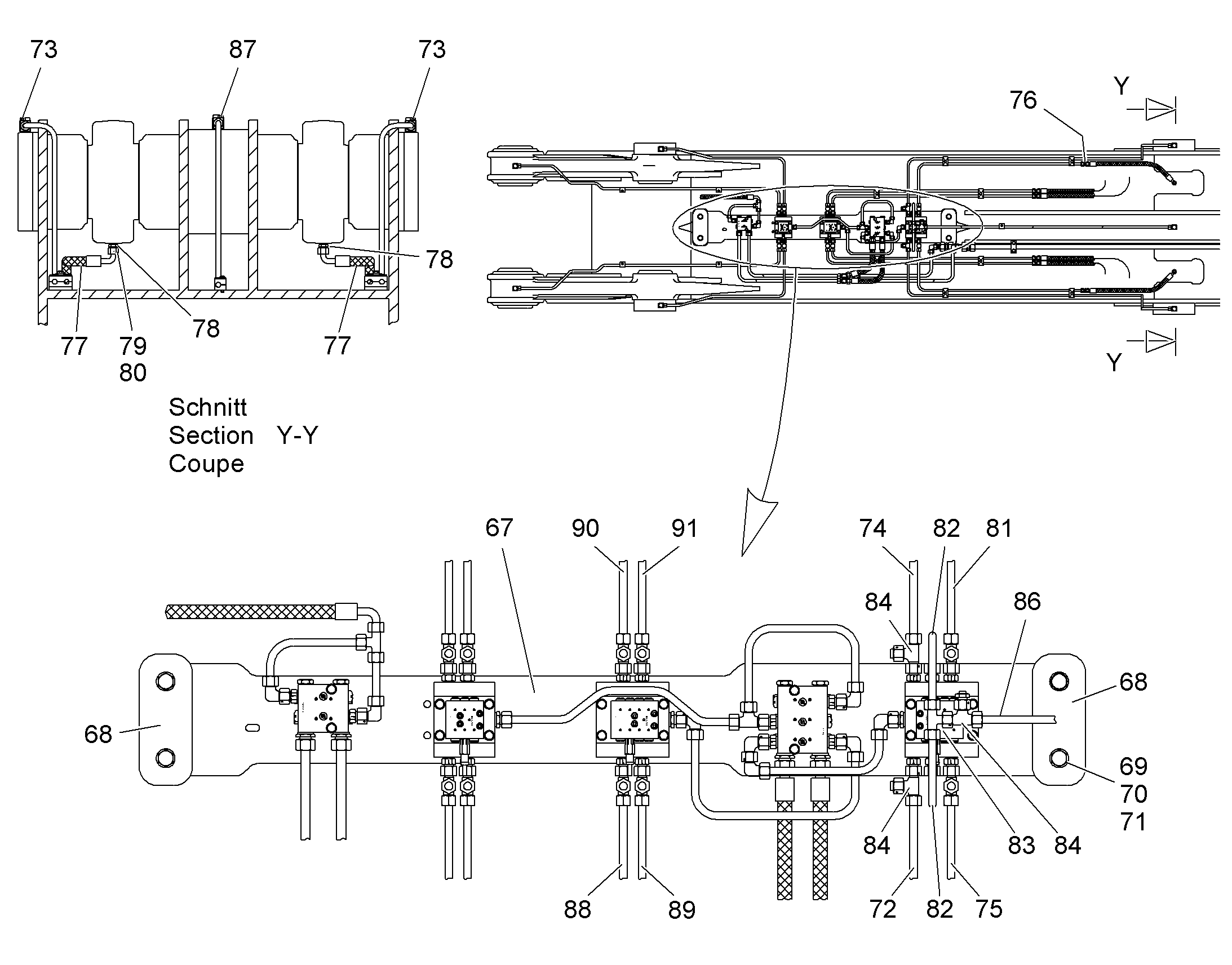 СМАЗОЧНАЯ ЛИНИЯ, КОМПЛЕКТ 9833707 LIEBHERR